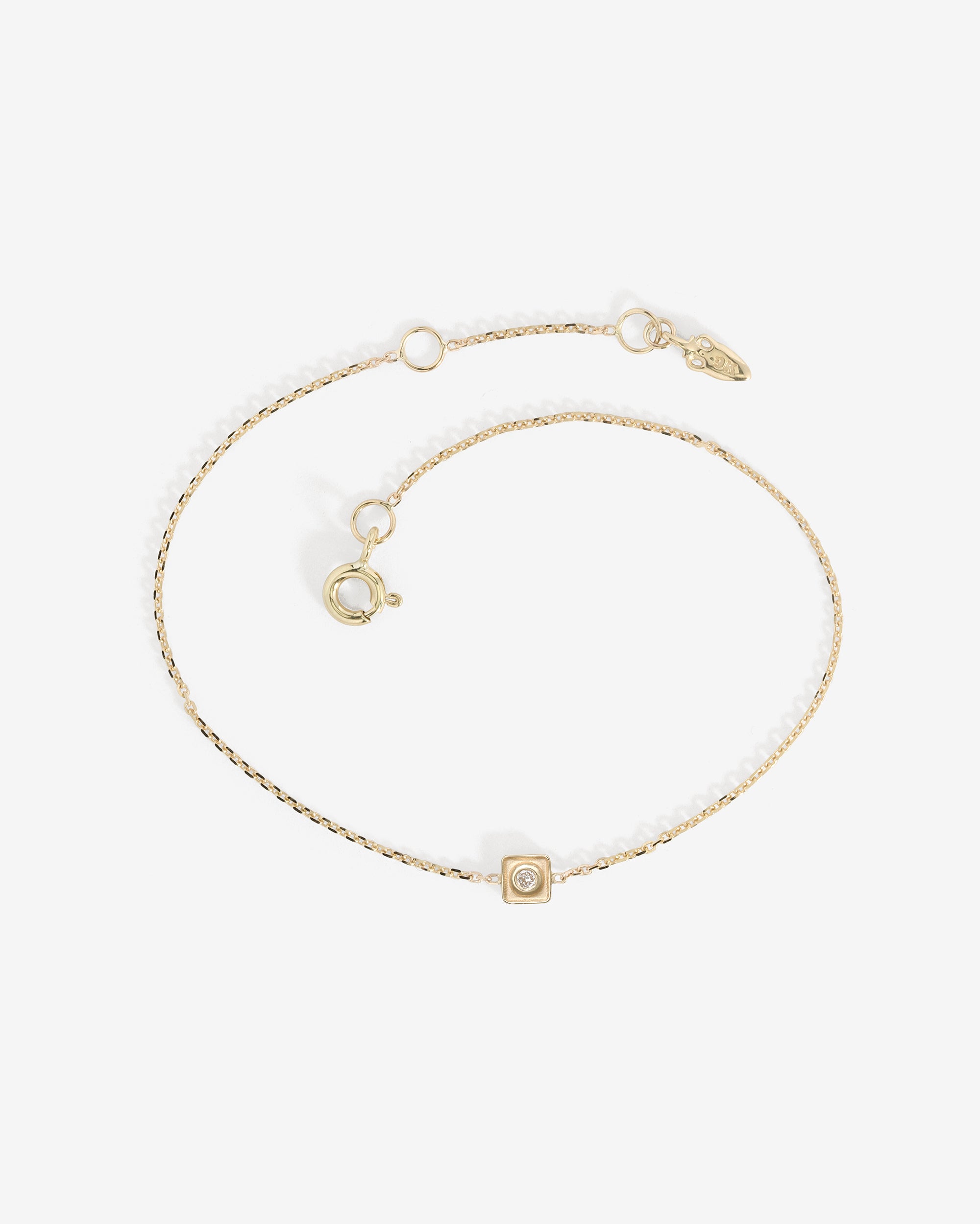 Temple of the Sun Florence Solitaire Bracelet Diamond Solid Gold