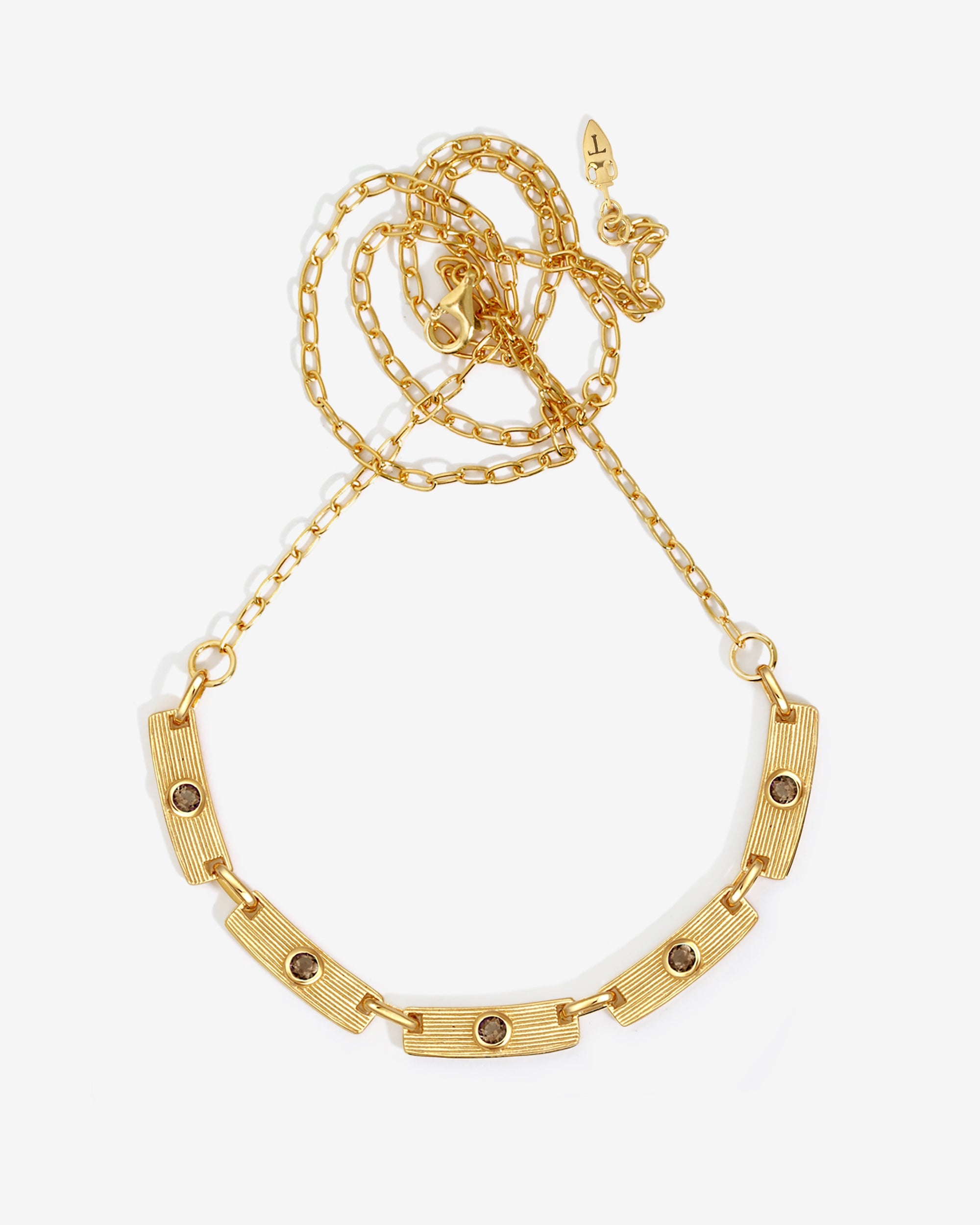 Temple of the Sun Flow Necklace Gold Vermeil