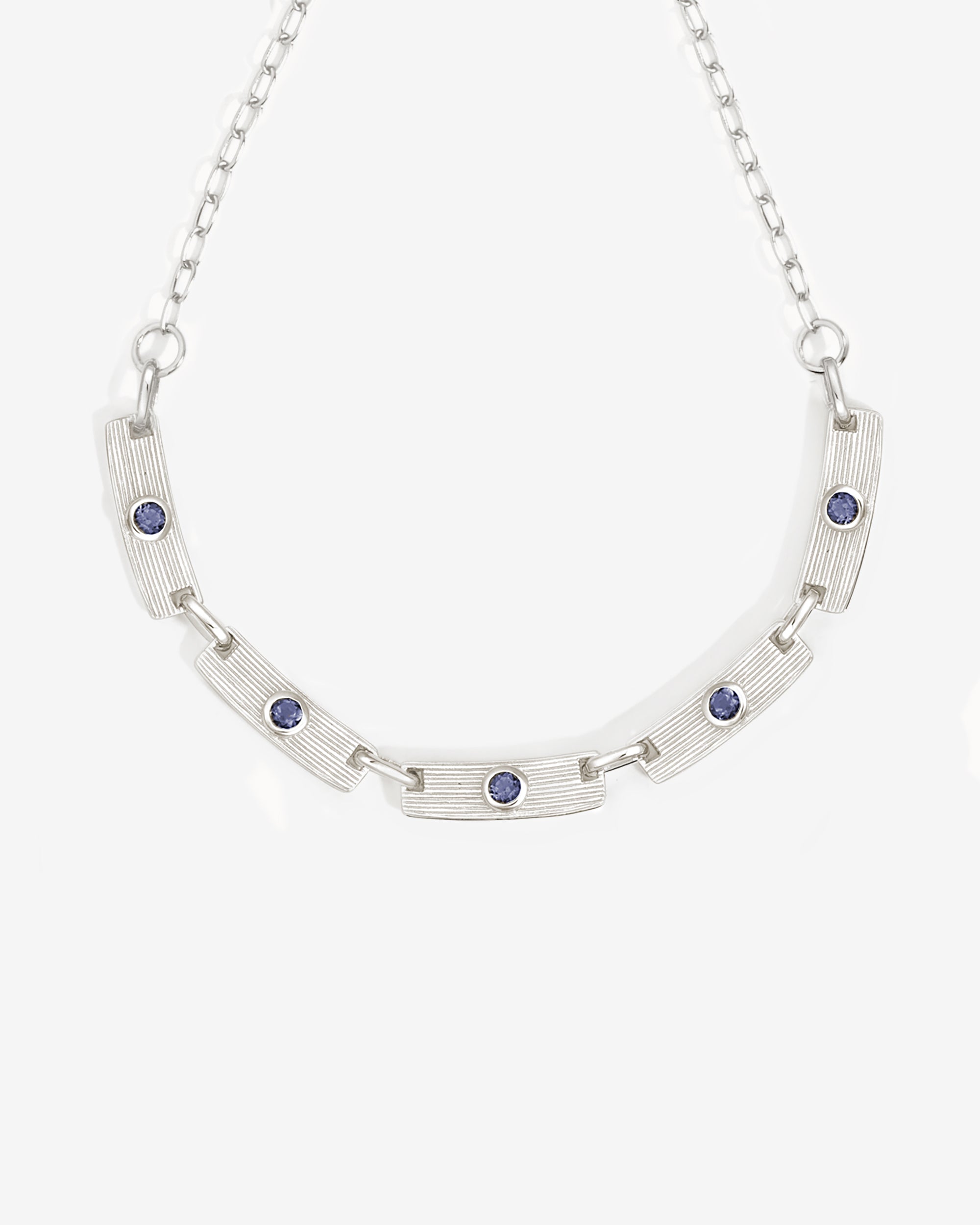 Temple of the Sun Flow Necklace Silver