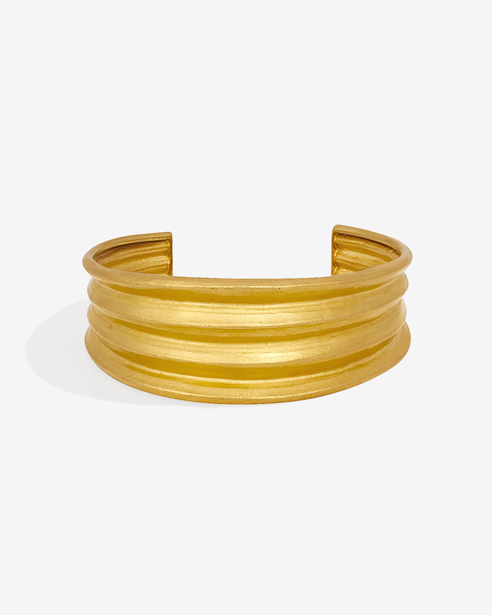 Temple of the Sun Fluted Cuff Solid Gold