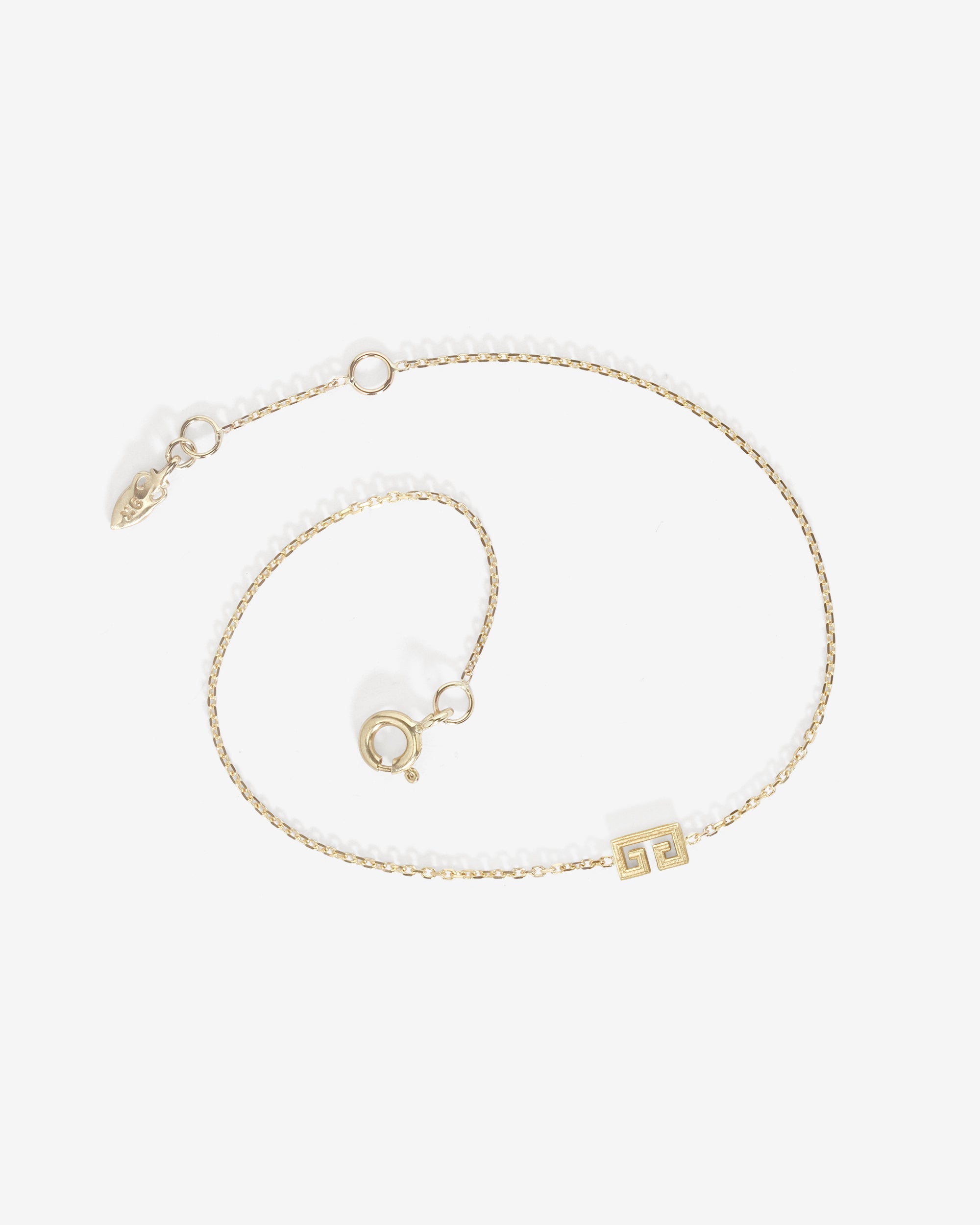Temple of the Sun Greek Key Bracelet Solid Gold