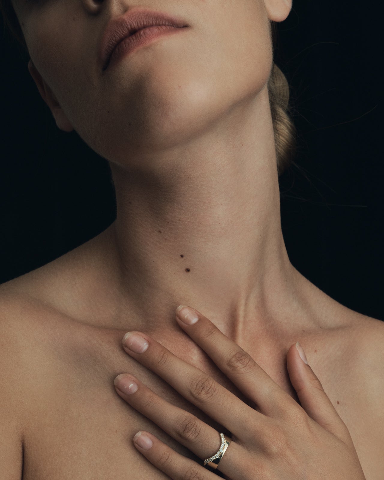 Temple of the Sun Halo Ring Diamond Solid Gold