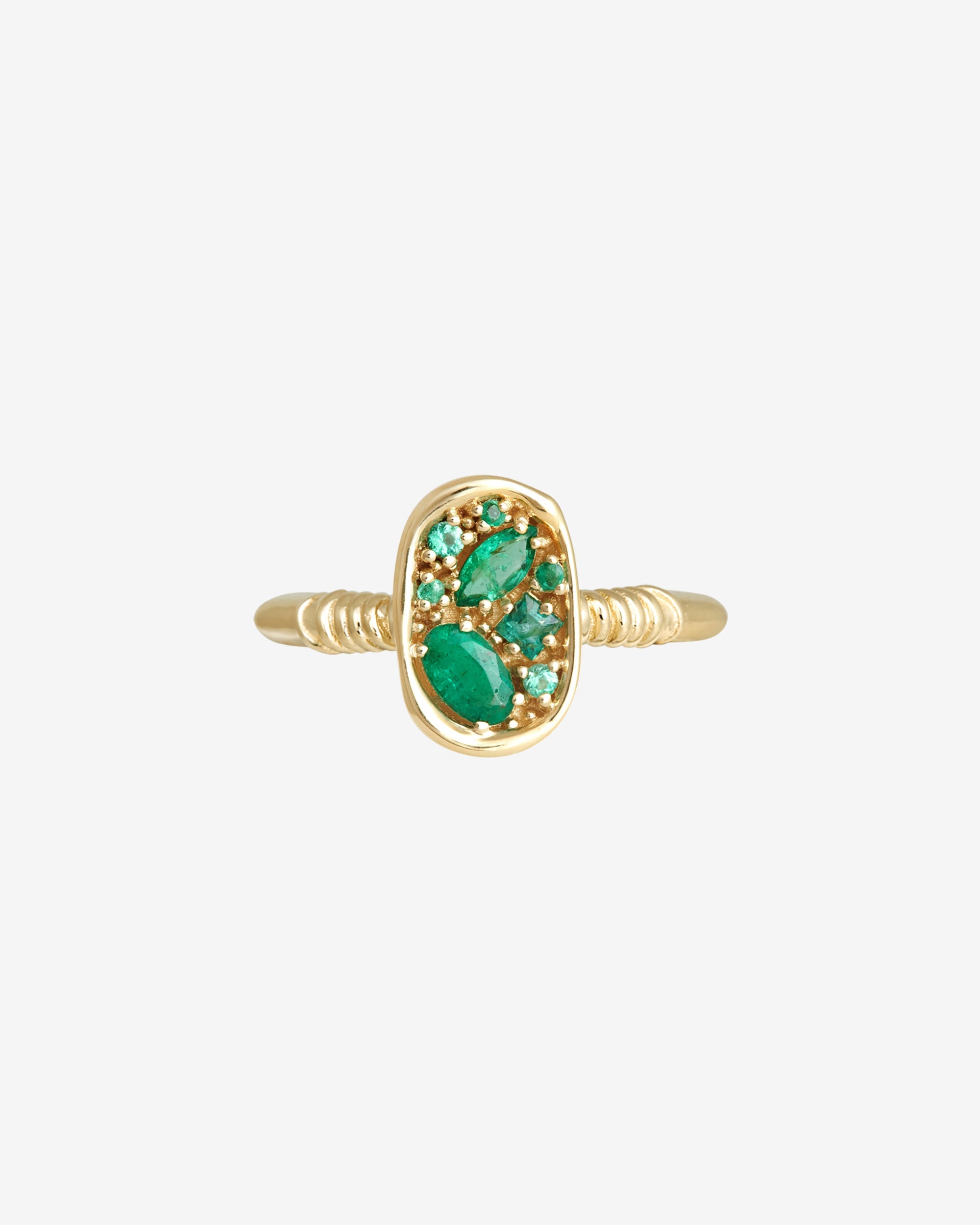 Temple of the Sun Illume Ring Emerald Solid Gold