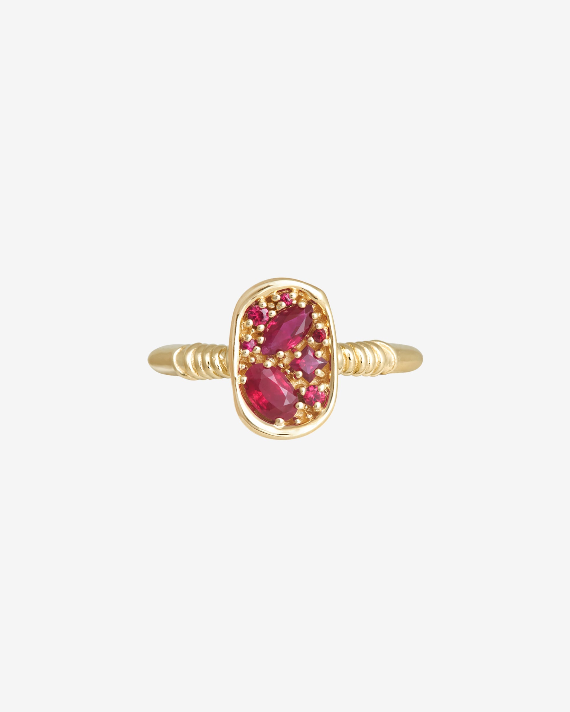 Temple of the Sun Illume Ring Ruby Solid Gold