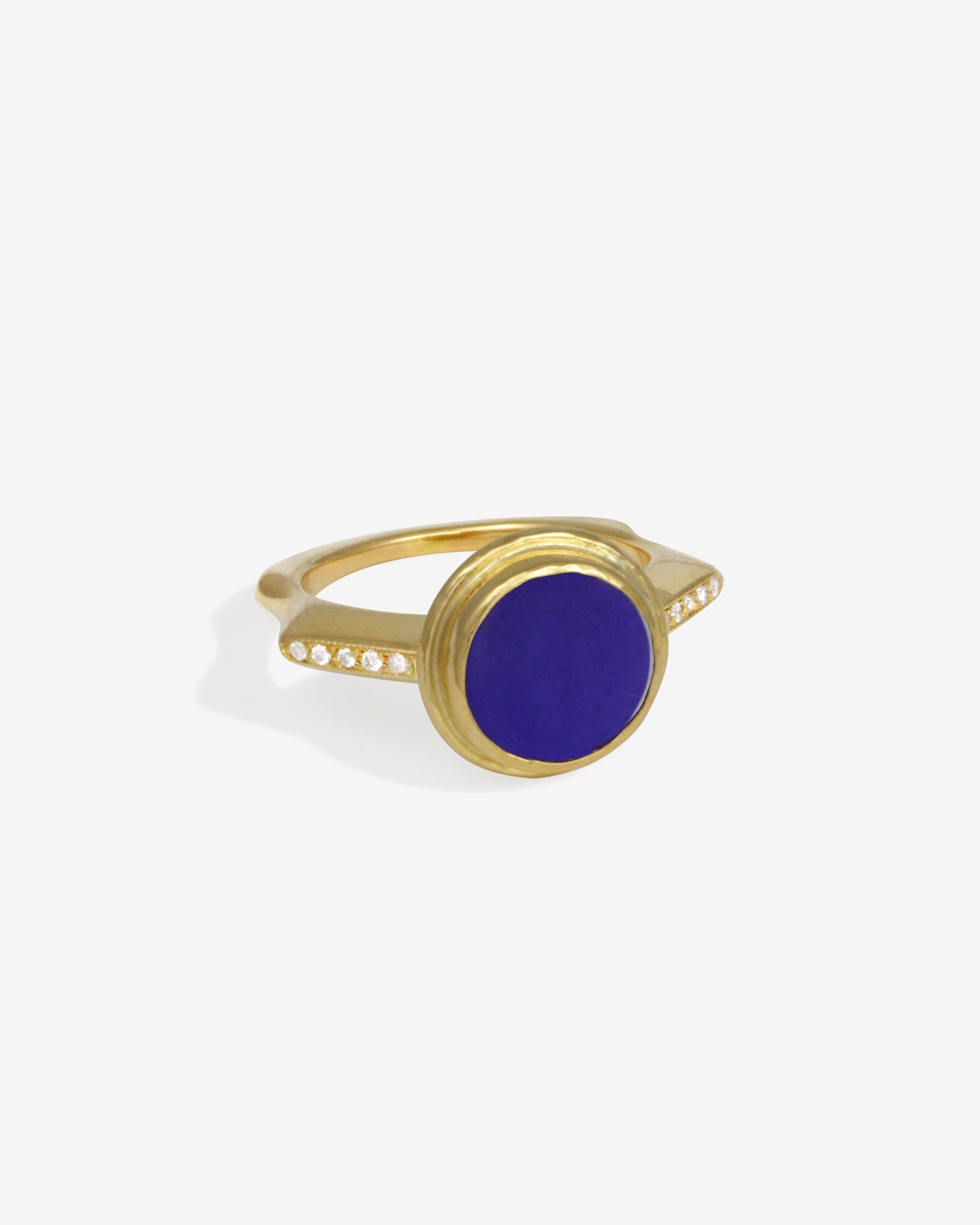 Temple of the Sun Inara Ring Lapis Solid Gold