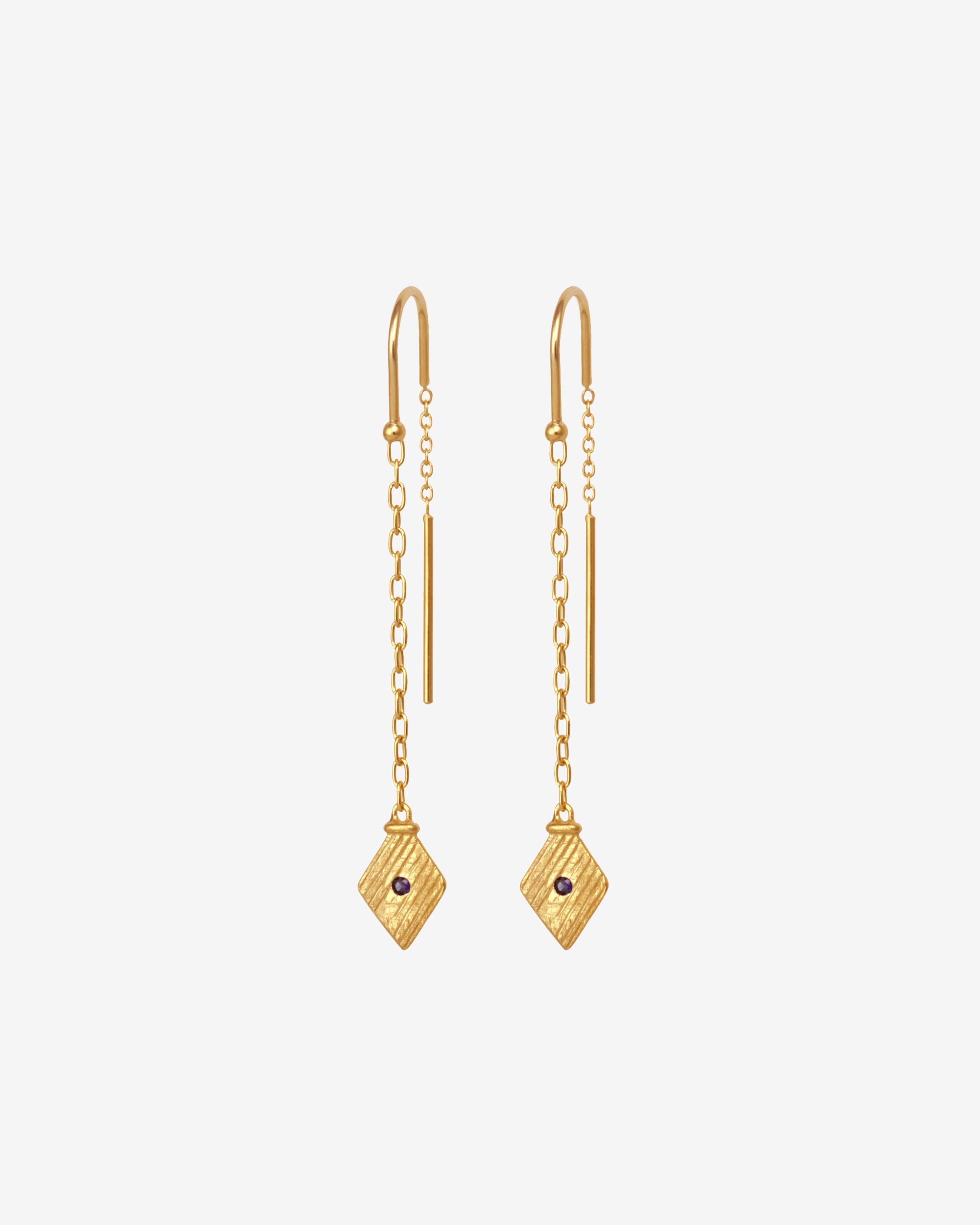 Temple of the Sun Inka Earrings Gold Vermeil