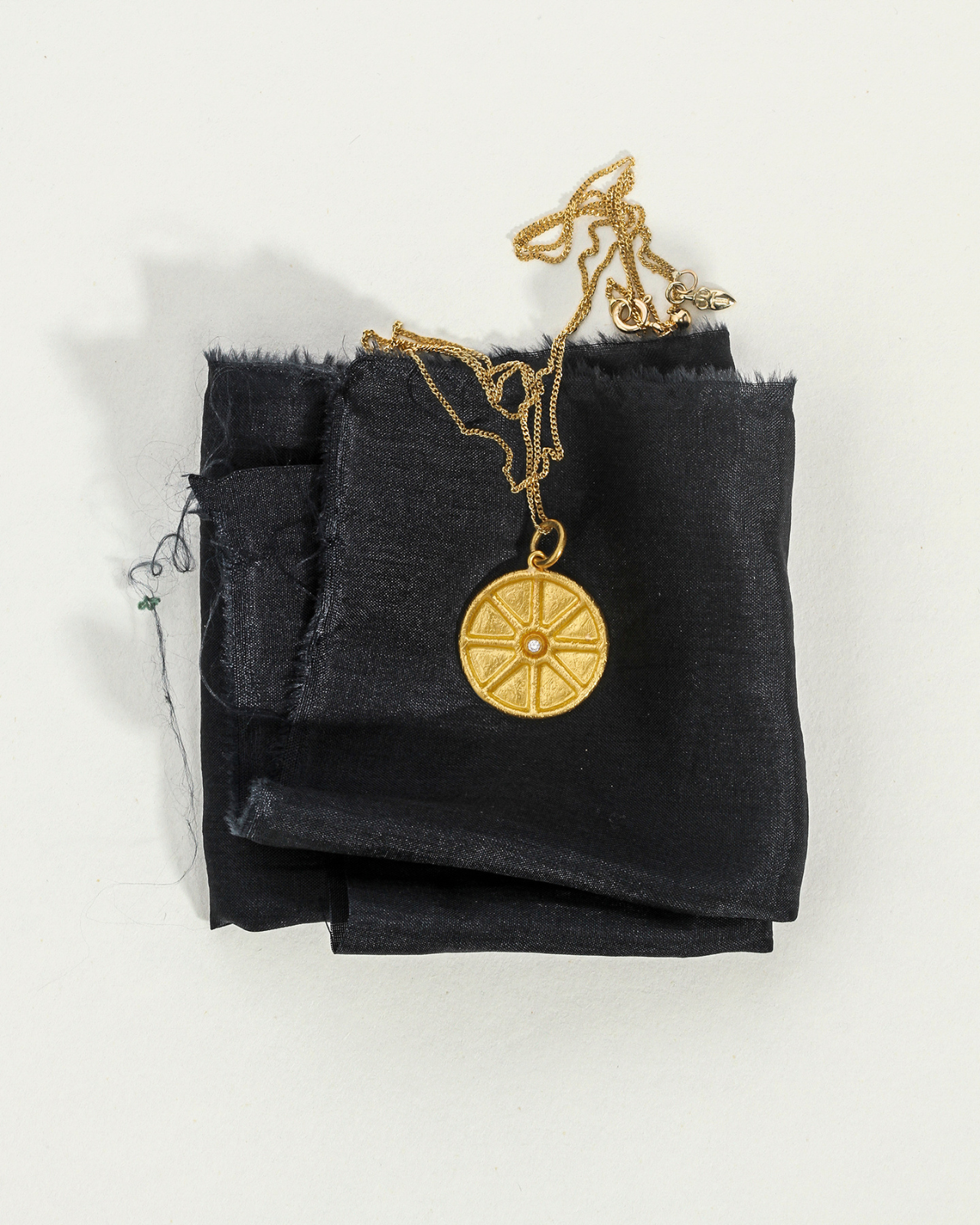 Temple of the Sun Ishtar Coin Necklace Solid Gold