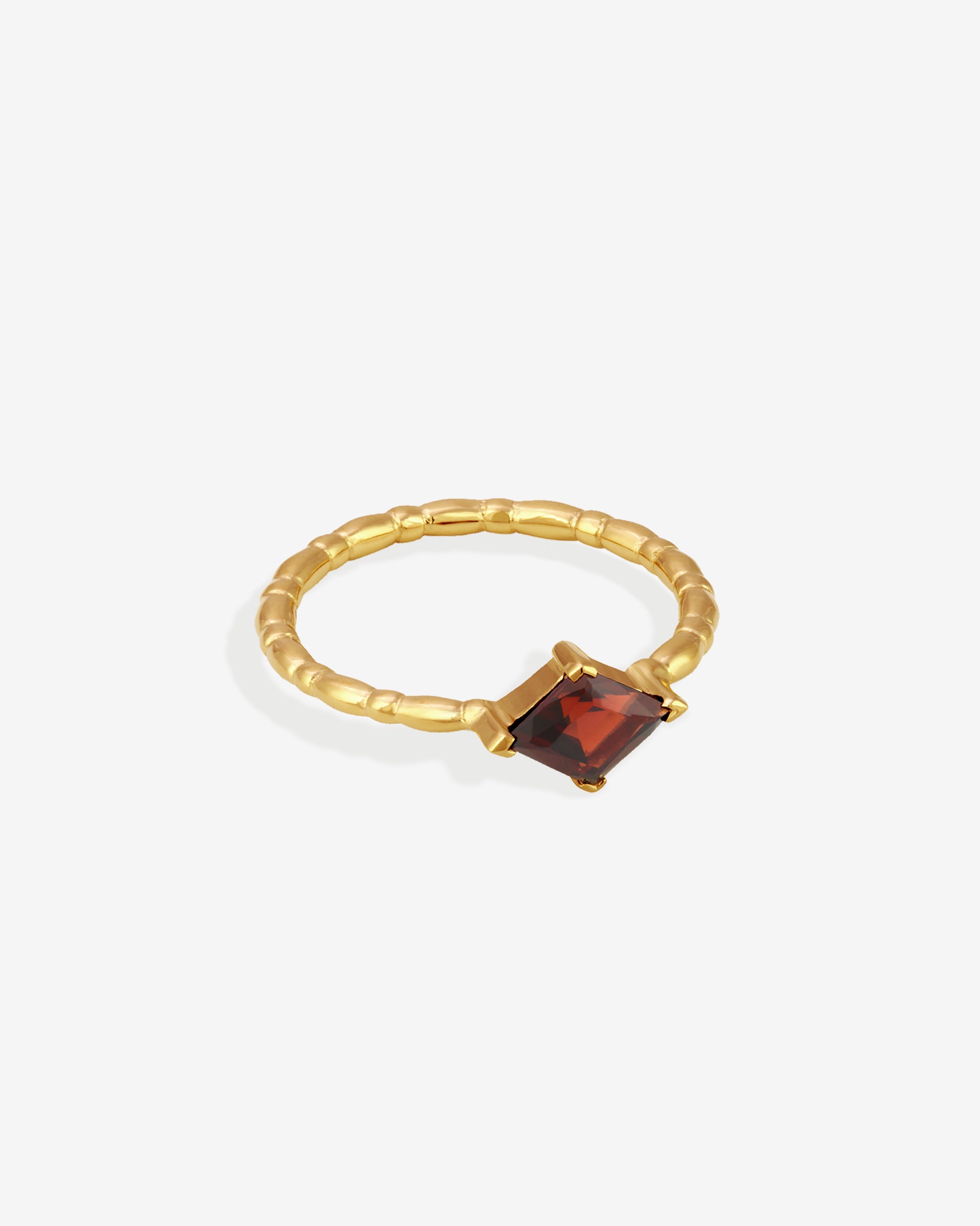 Temple of the Sun Jaya Ring Garnet Gold Vermeil