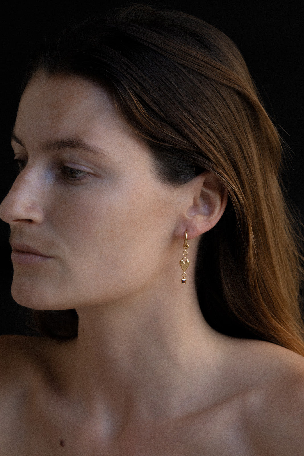 Temple of the Sun Jewellery Eros Earrings Gold Vermeil