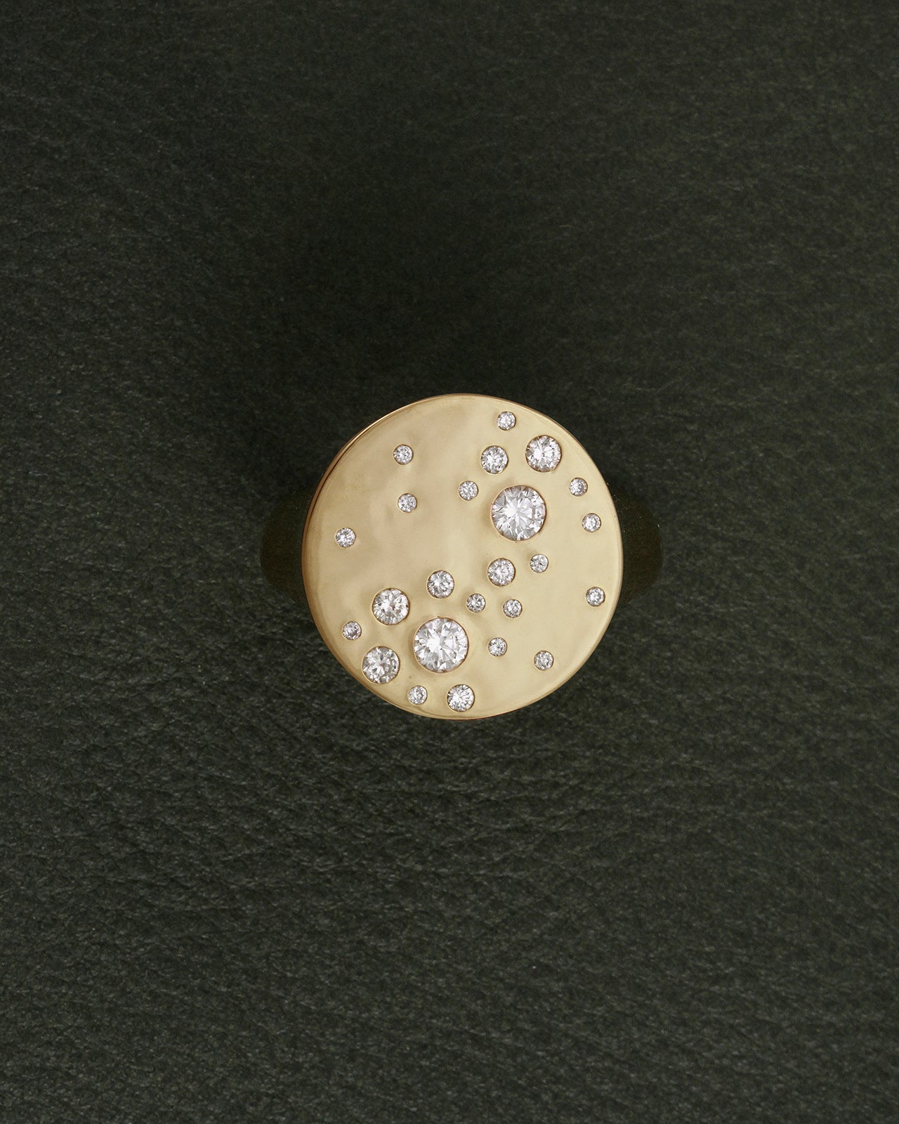 Temple of the Sun Jewellery Galaxy Ring Diamond Solid Gold