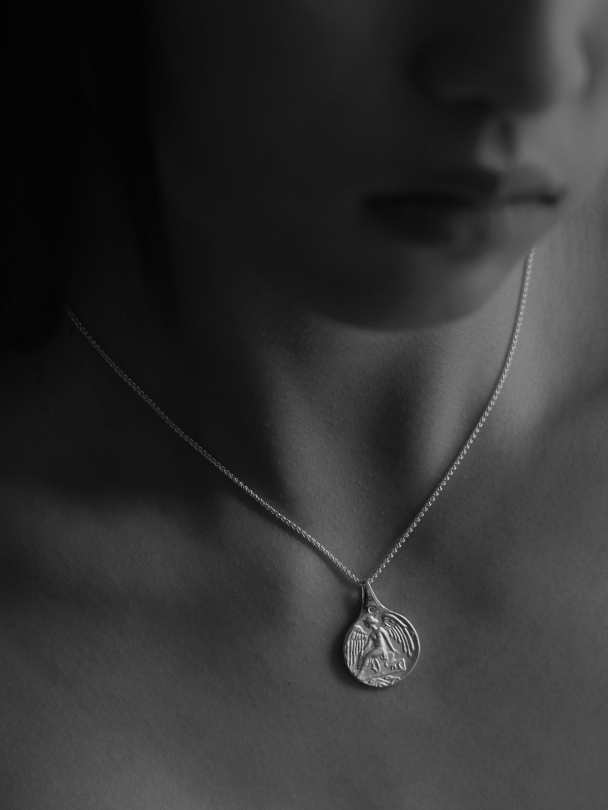 Temple of the Sun Jewellery Guardian Angel Necklace Silver