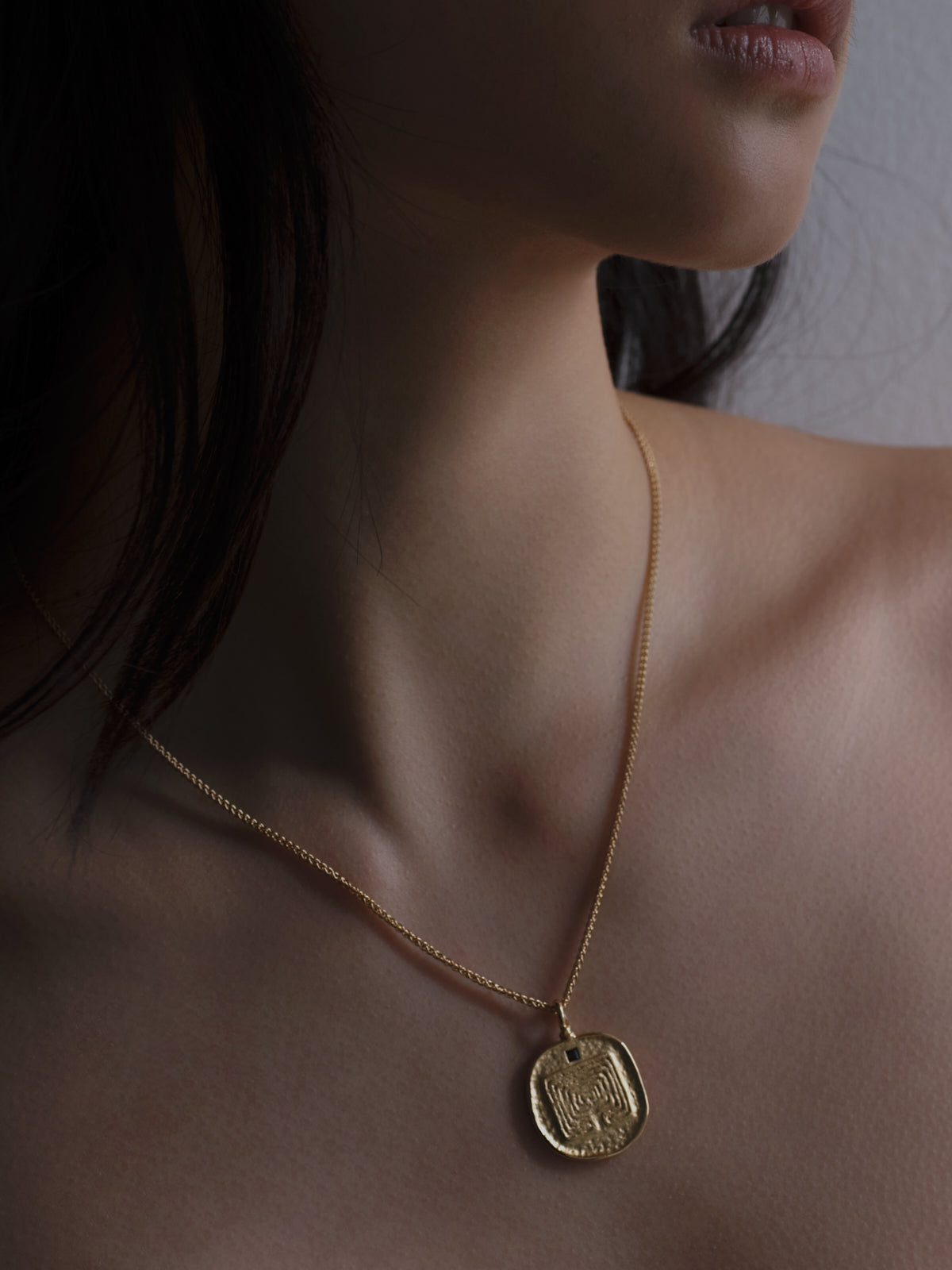 Temple of the Sun Jewellery Labyrinth Necklace Gold Vermeil
