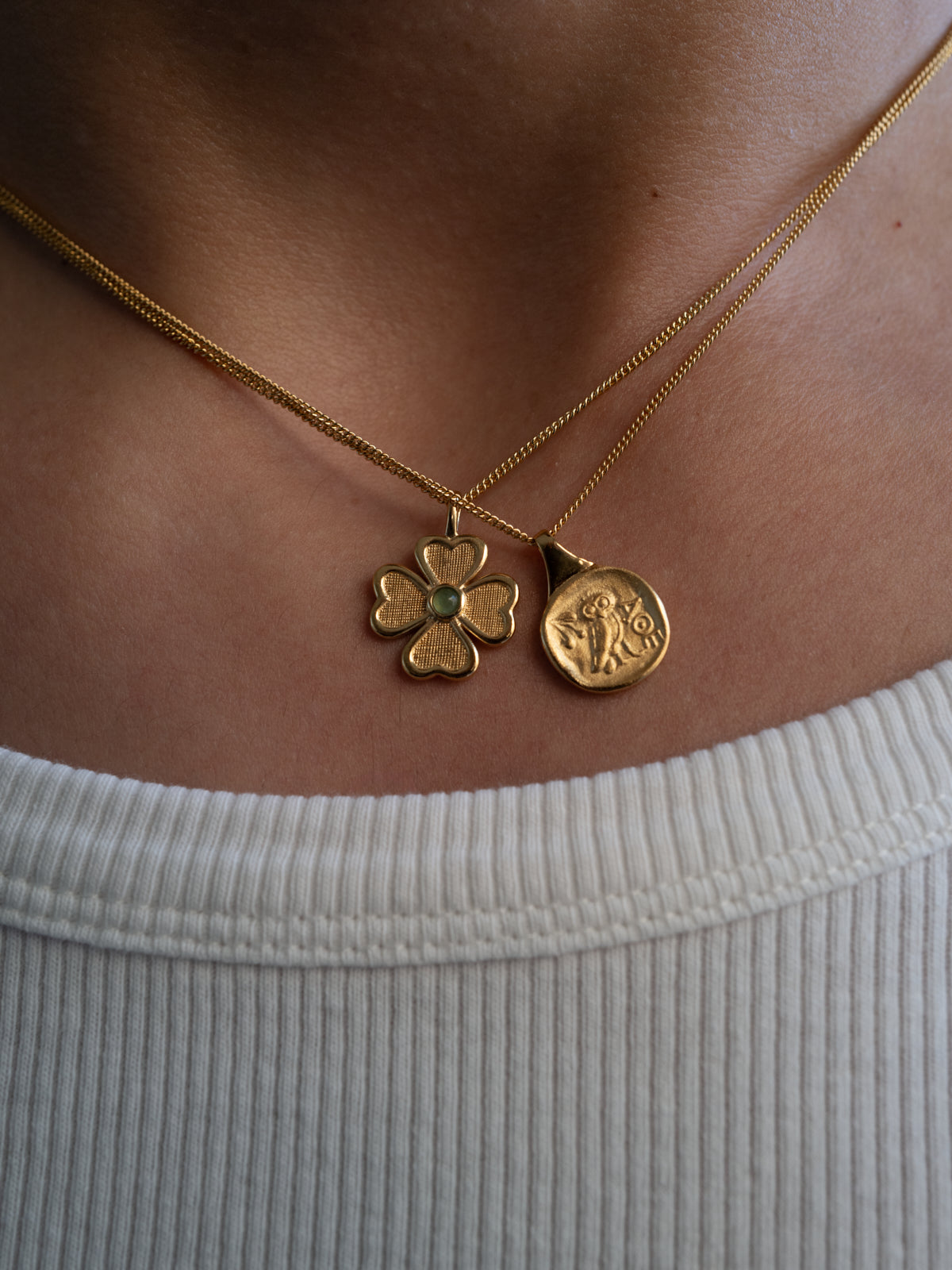 Temple of the Sun Jewellery Palas Coin Necklace Gold Vermeil