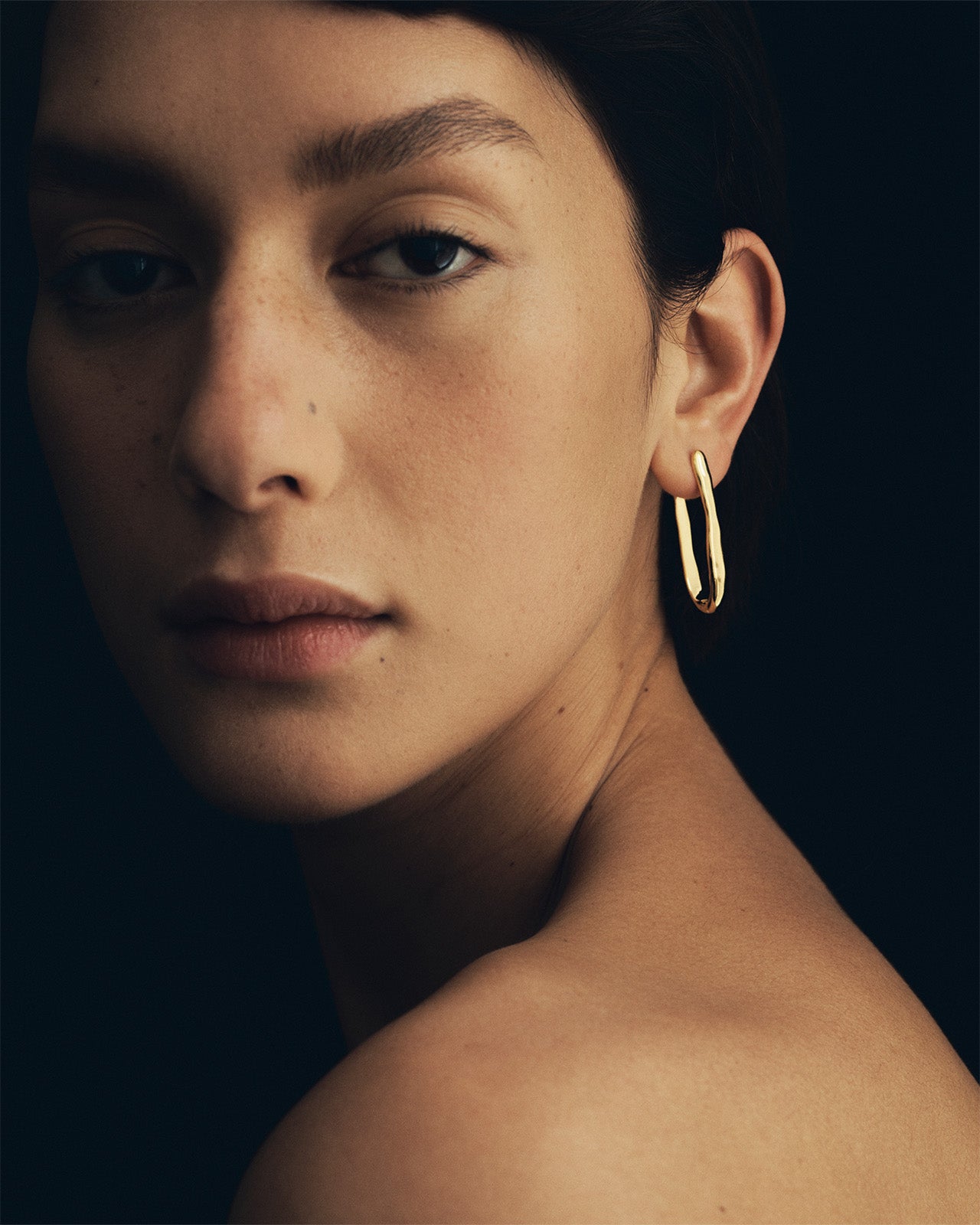 Temple of the Sun Kaolin Earrings Gold Vermeil