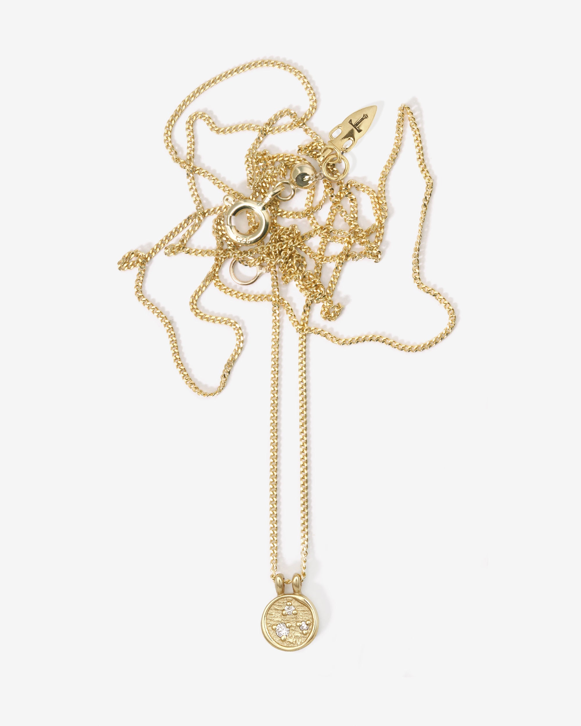 Temple of the Sun Kasia Coin Necklace Solid Gold