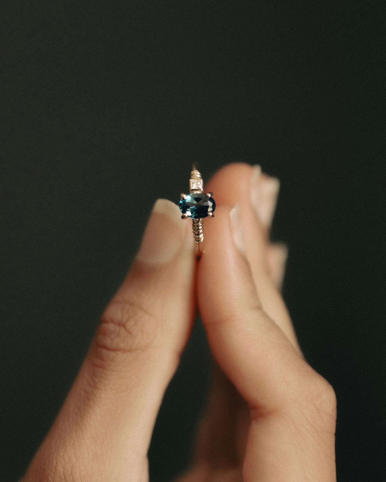 Temple of the Sun Kyri Ring Topaz Solid Gold