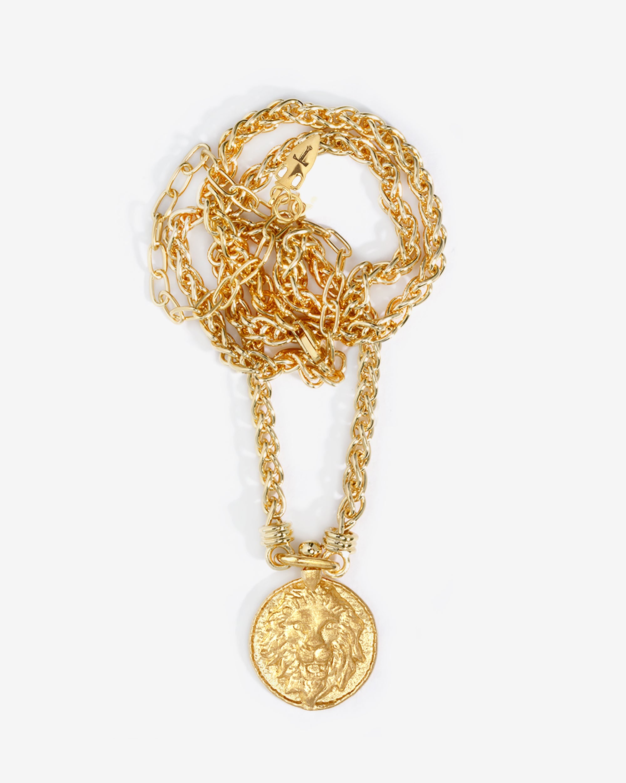 Temple of the Sun Leon Necklace Gold Vermeil