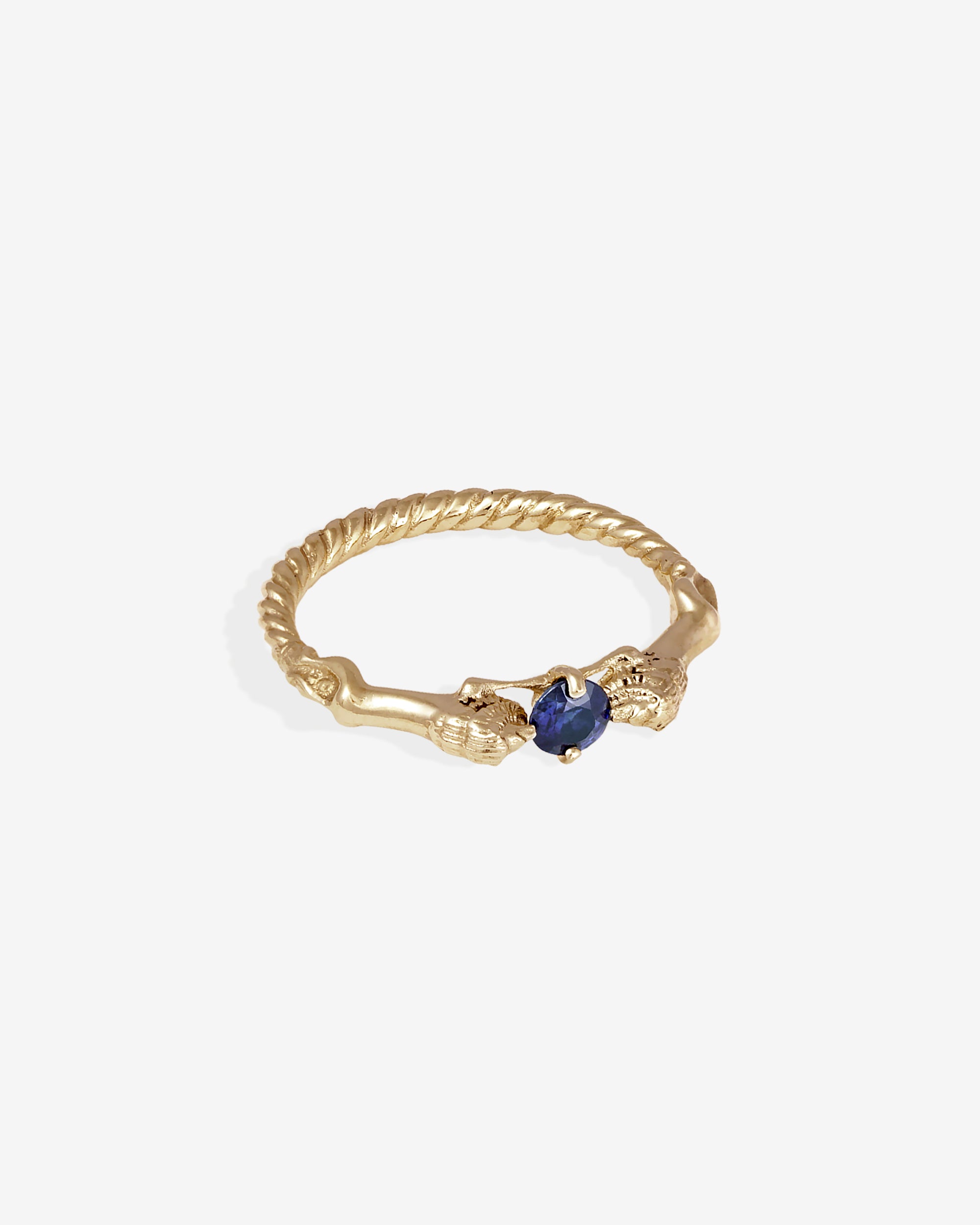 Temple of the Sun Leon Ring Blue Sapphire Solid Gold