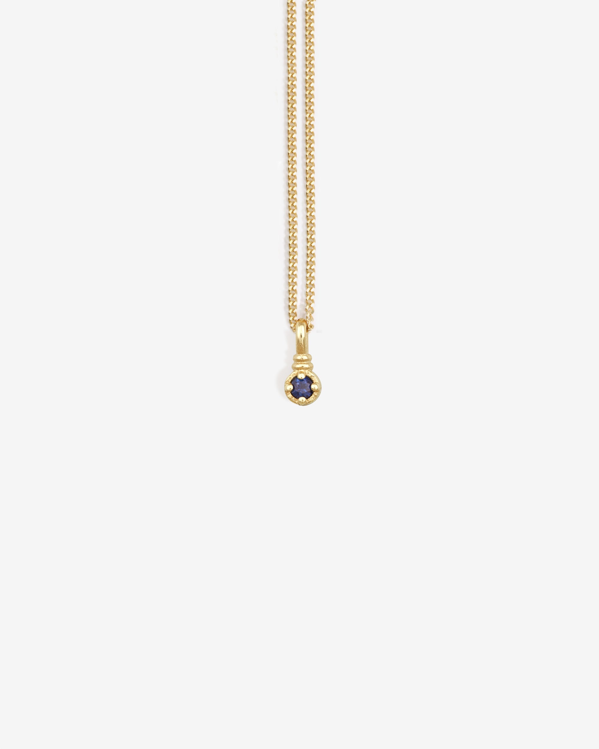 Temple of the Sun Leto Necklace Sapphire Solid Gold