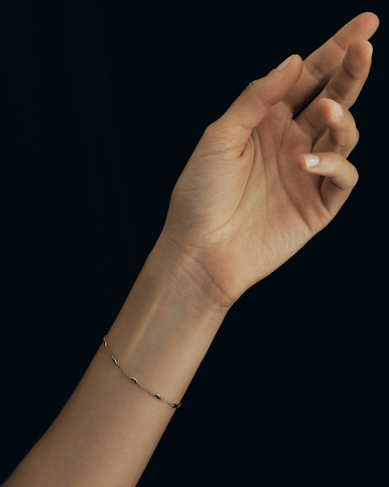 Temple of the Sun Lucia Marquise Bracelet Solid Gold