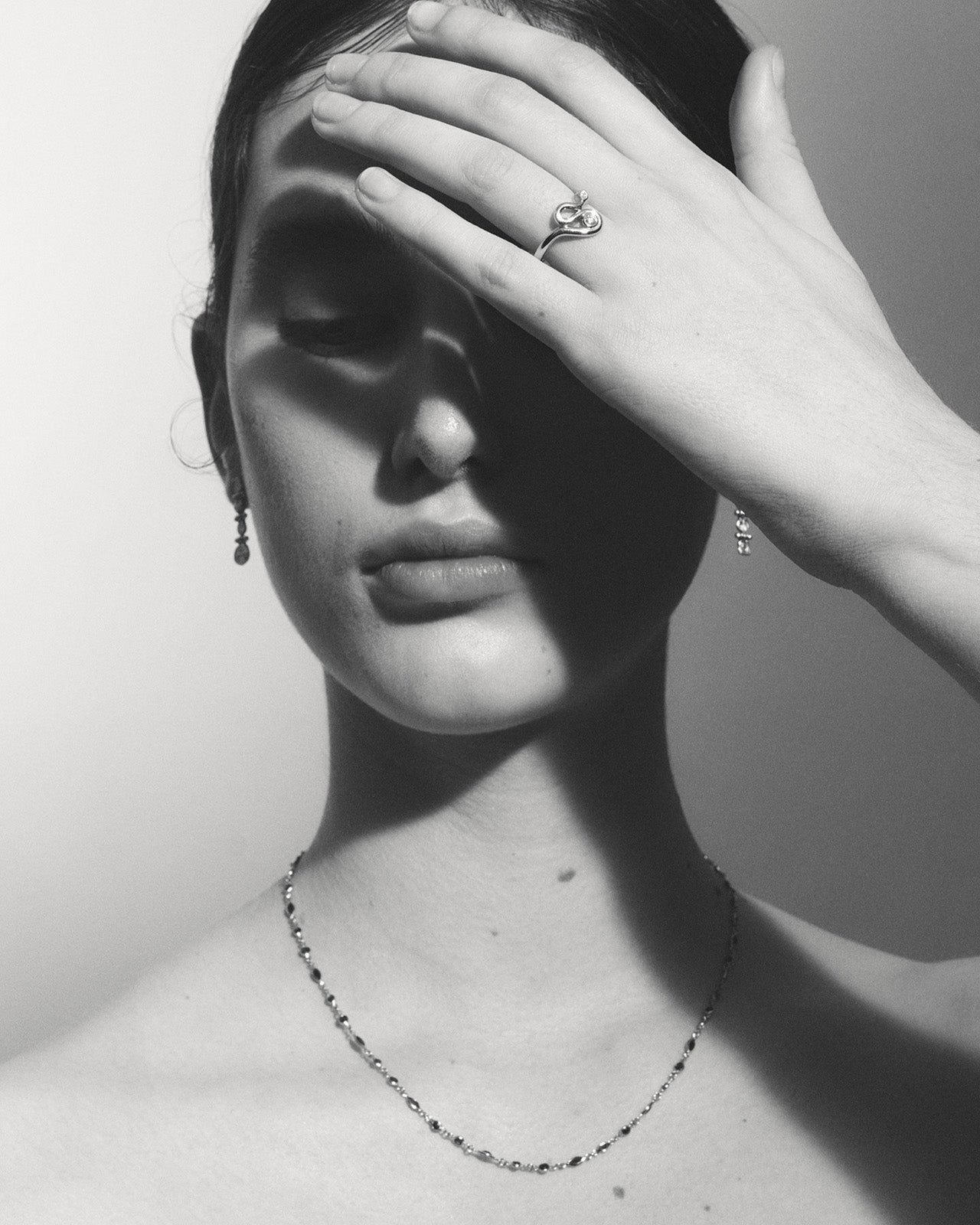 Temple of the Sun Lucia Marquise Necklace Solid Gold