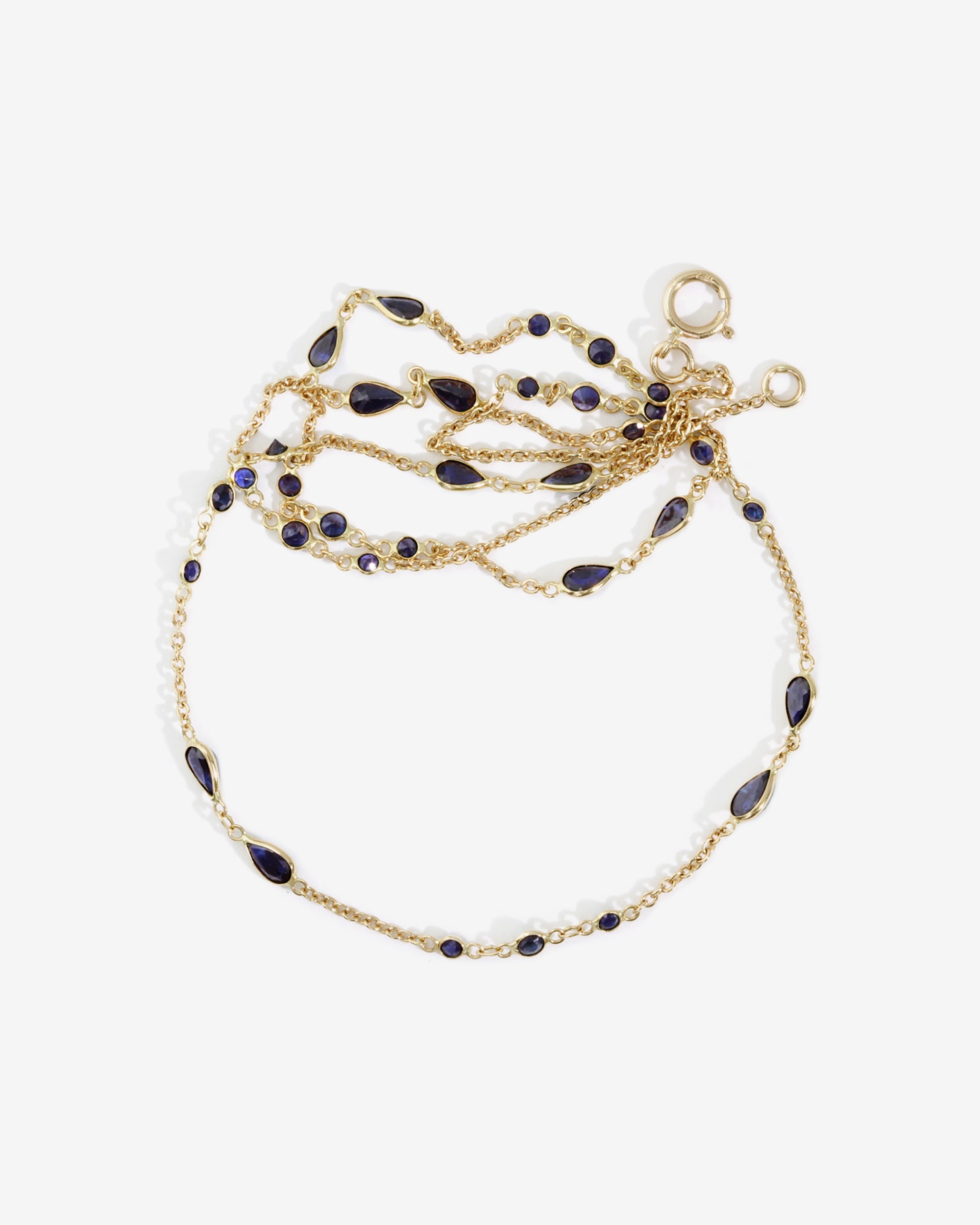 Temple of the Sun Lucia Pear Necklace Solid Gold