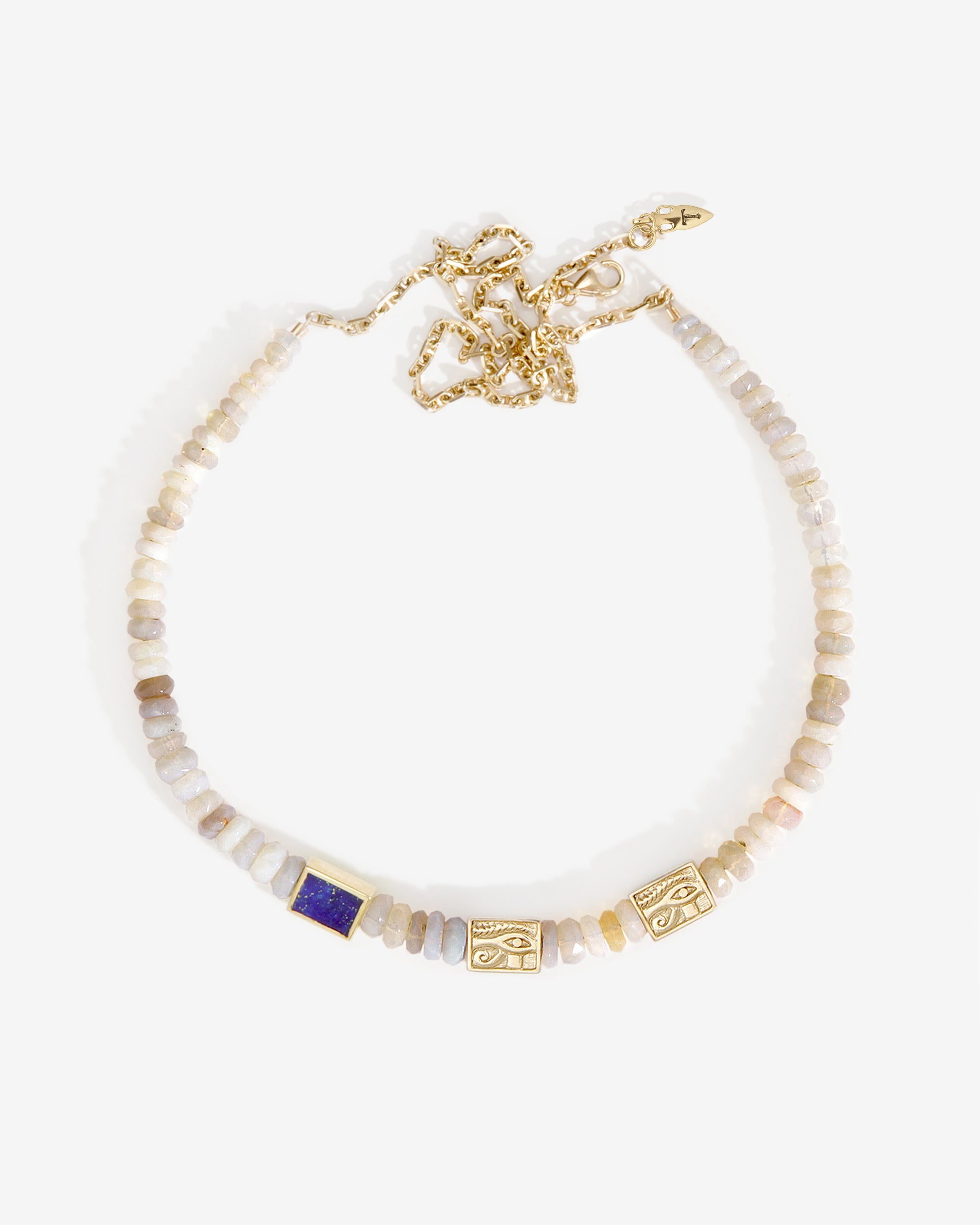 Temple of the Sun Luxor Necklace Solid Gold