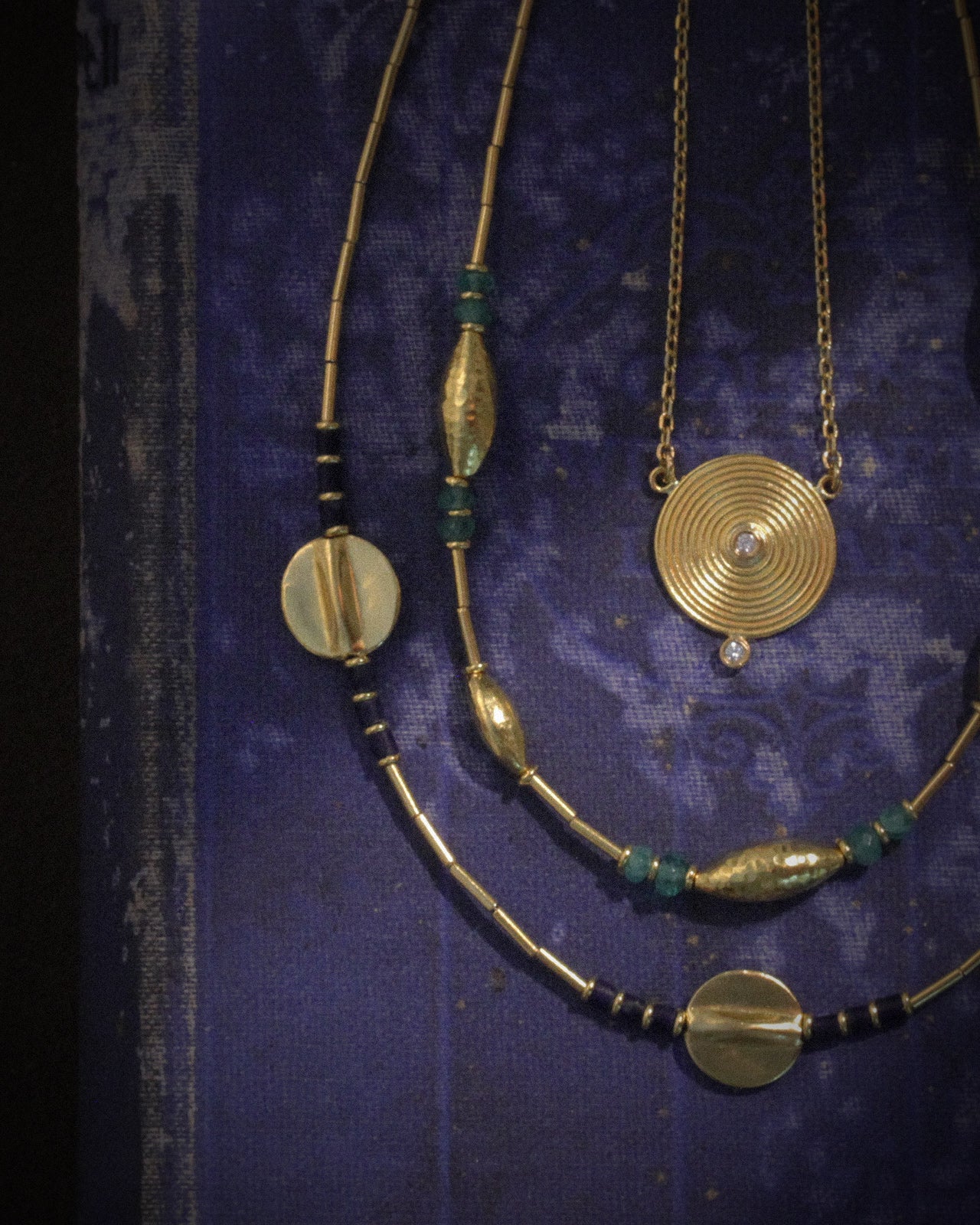 Temple of the Sun Lydia Necklace Solid Gold