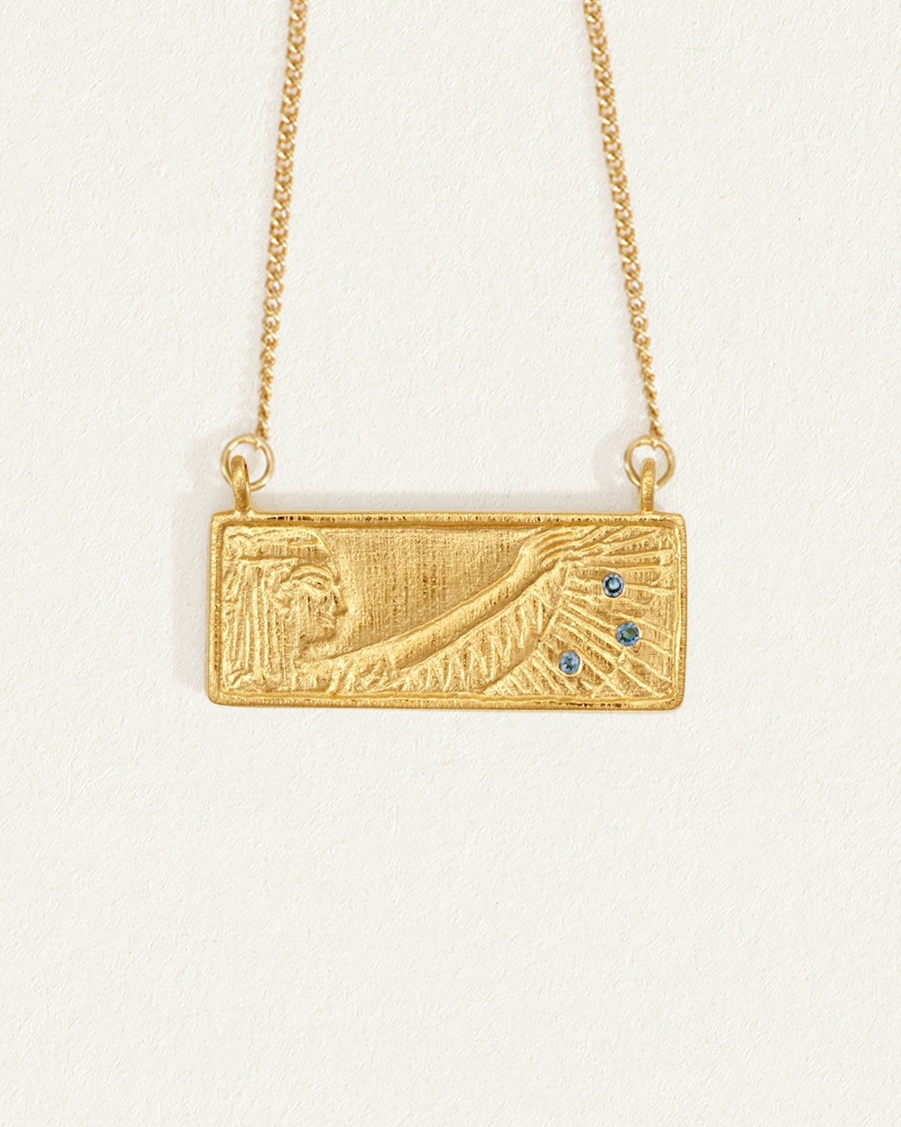 Maat Necklace Gold Vermeil – Temple of the Sun Jewellery