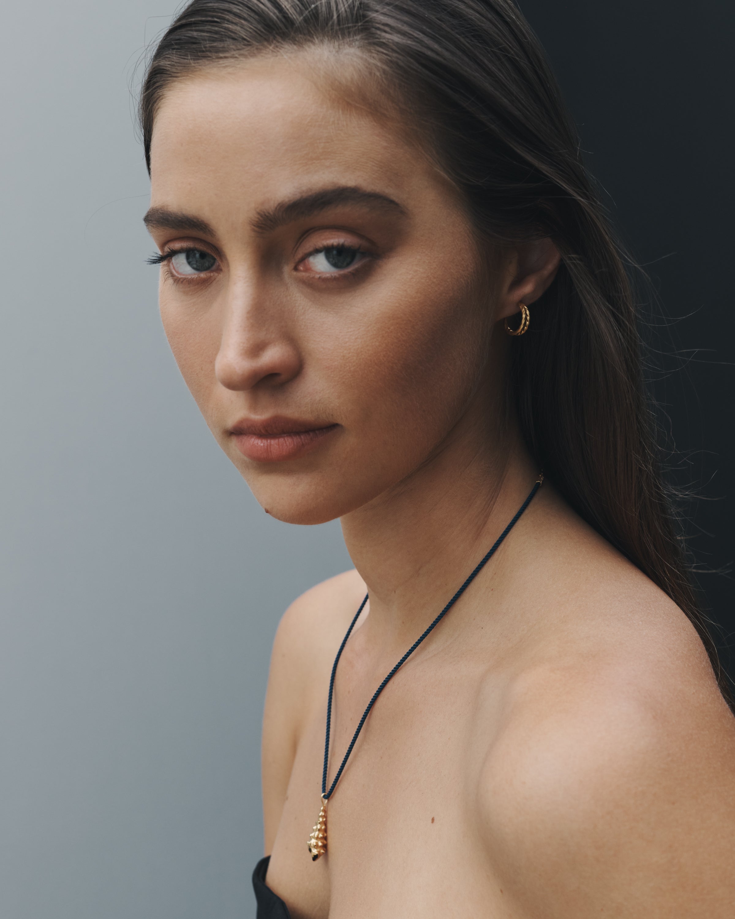 Temple of the Sun Marine Cord Necklace Gold Vermeil