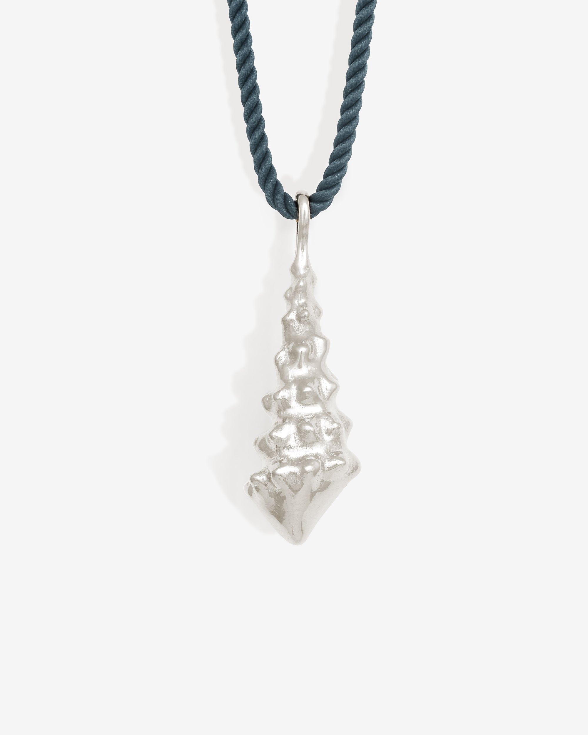 Temple of the Sun Marine Cord Necklace Silver