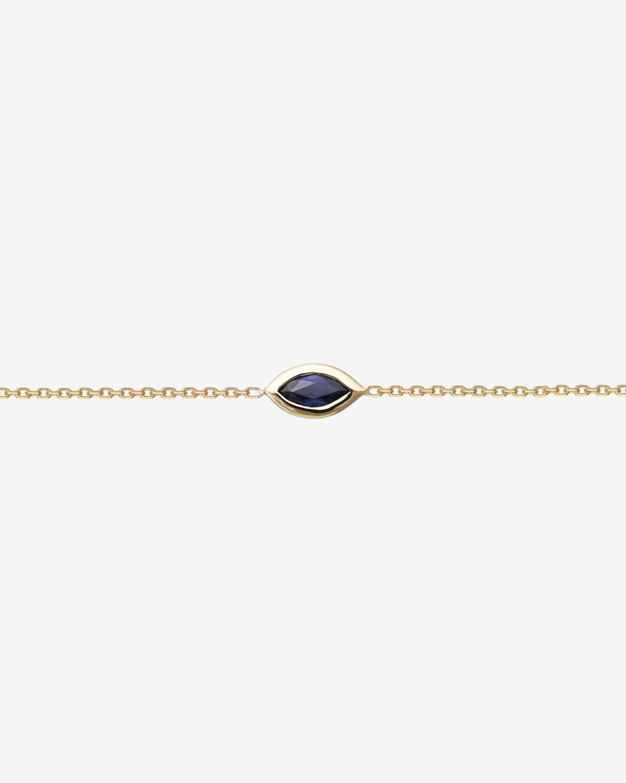 Temple of the Sun Marquise Bracelet Sapphire Solid Gold