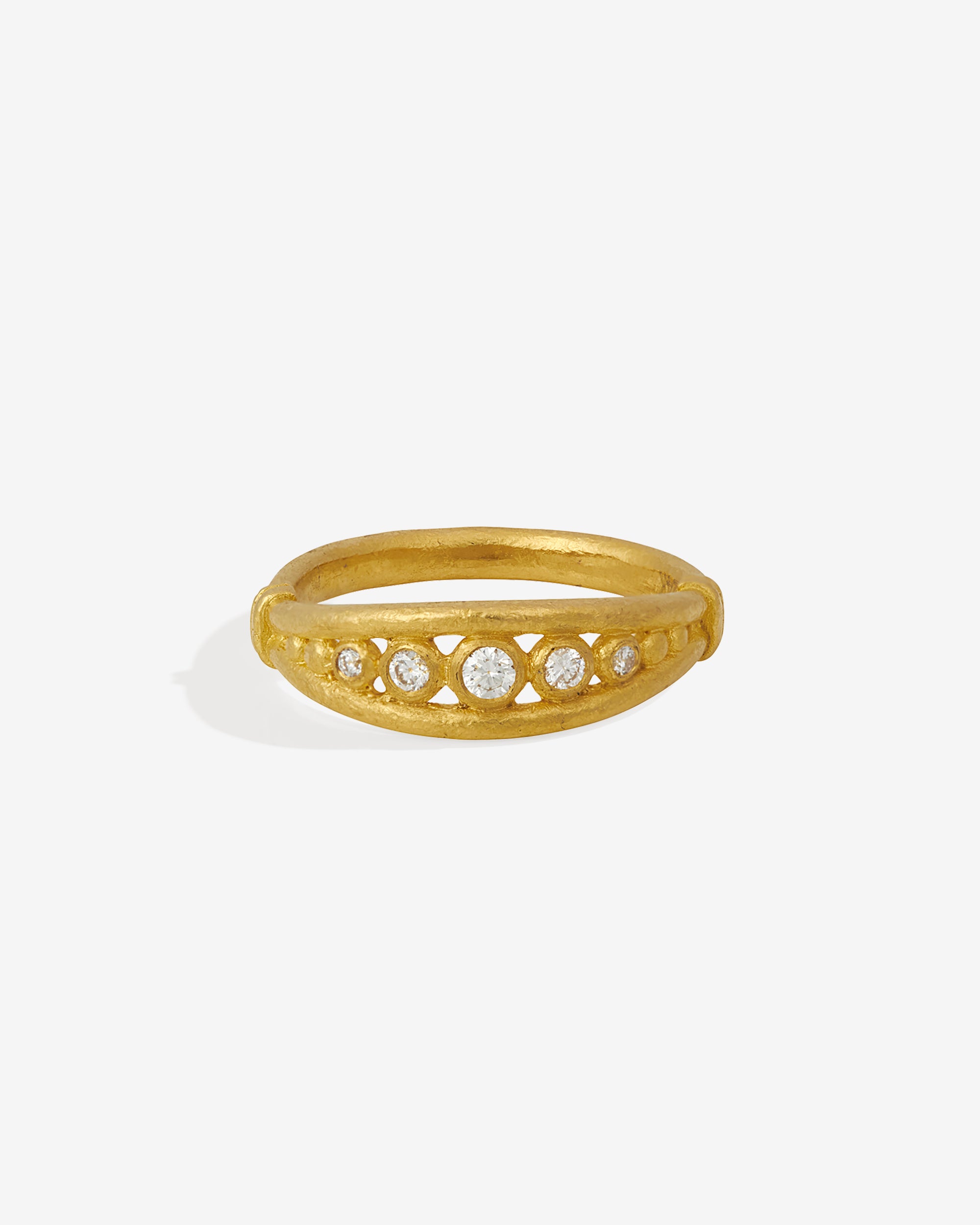 Temple of the Sun Masa Ring Diamond Solid Gold