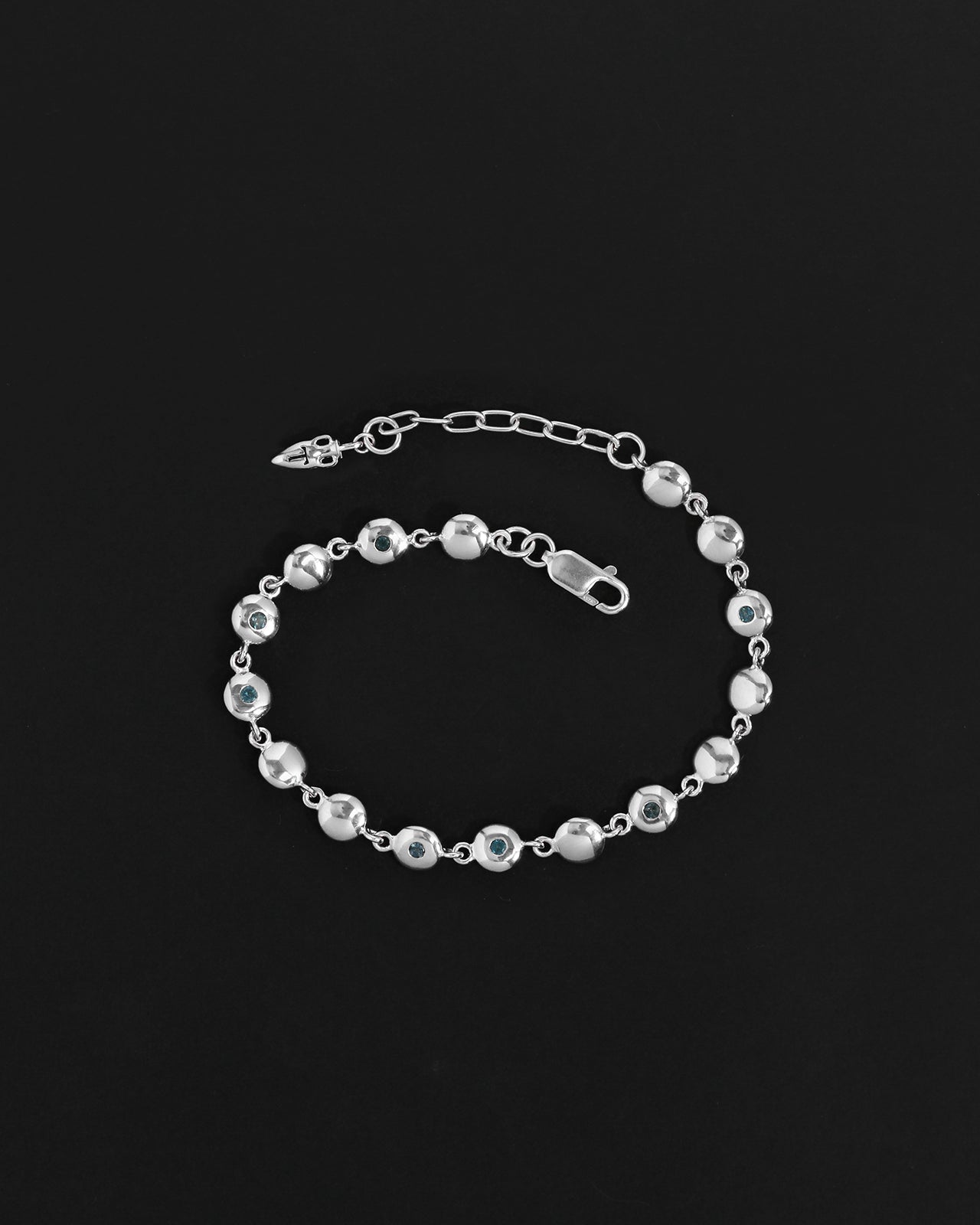 Temple of the Sun Mavi Chain Bracelet Silver