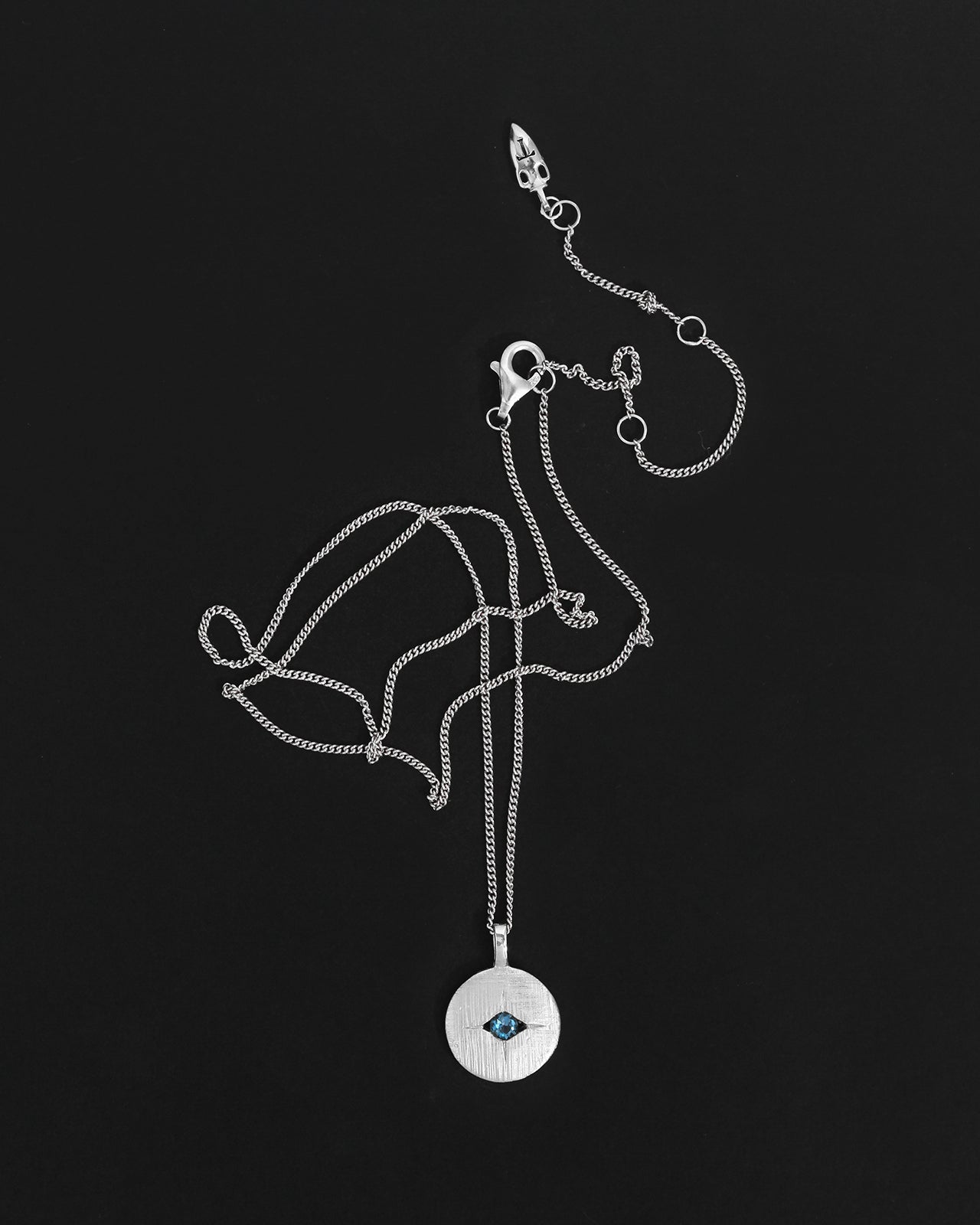 Temple of the Sun Mavi Eye Necklace Silver