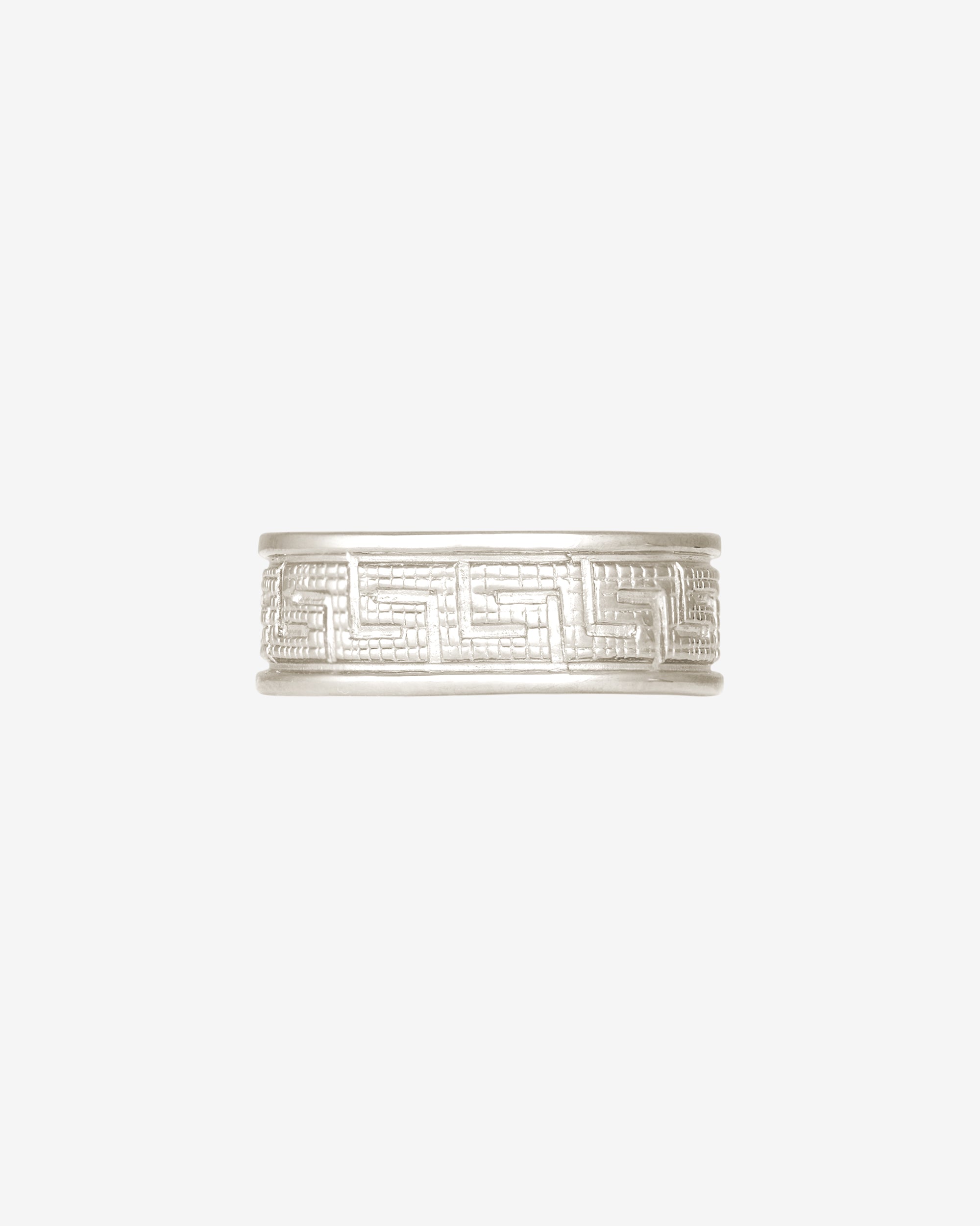 Temple of the Sun Meander Ring Silver