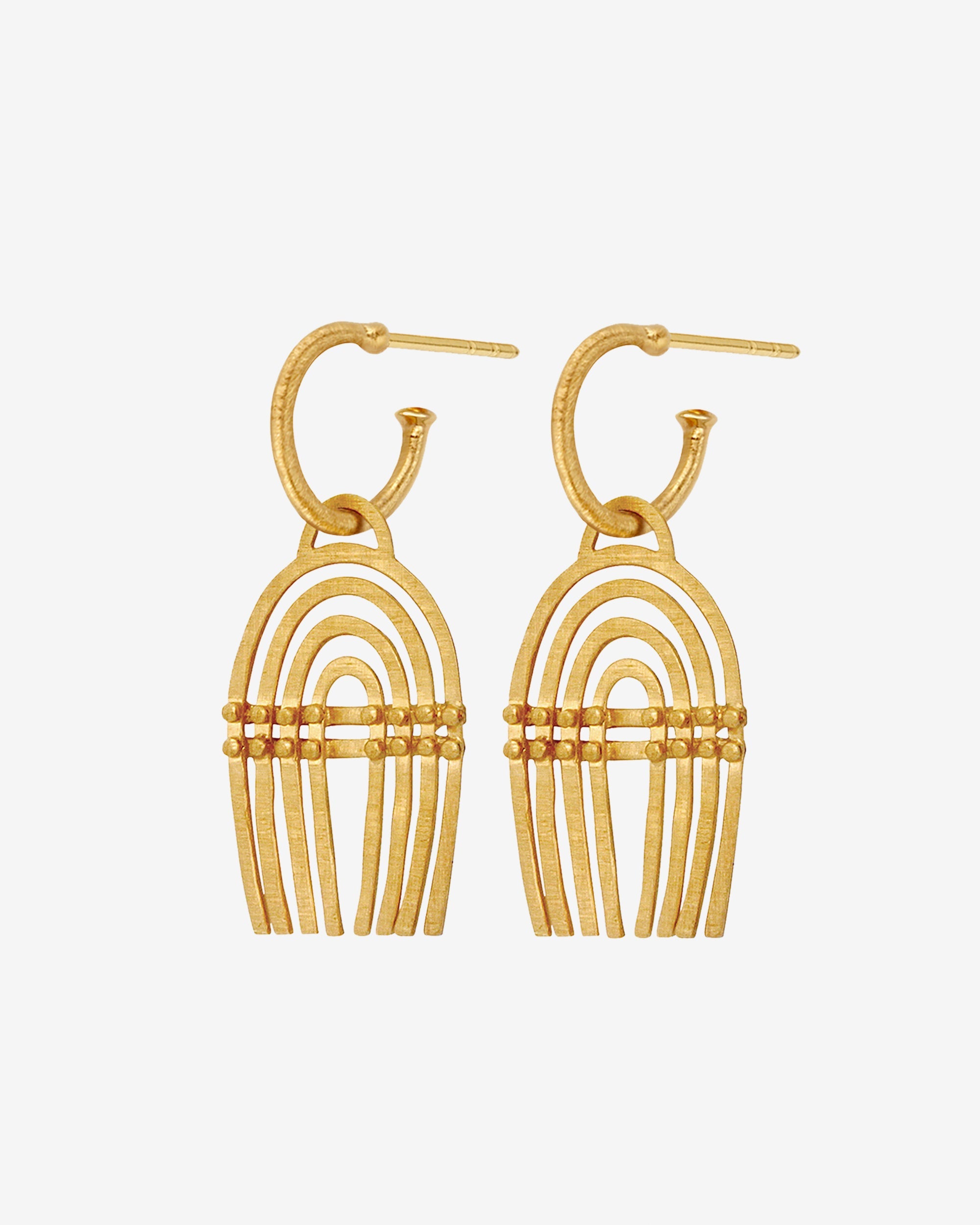 Temple of the Sun Mena Earrings Gold Vermeil