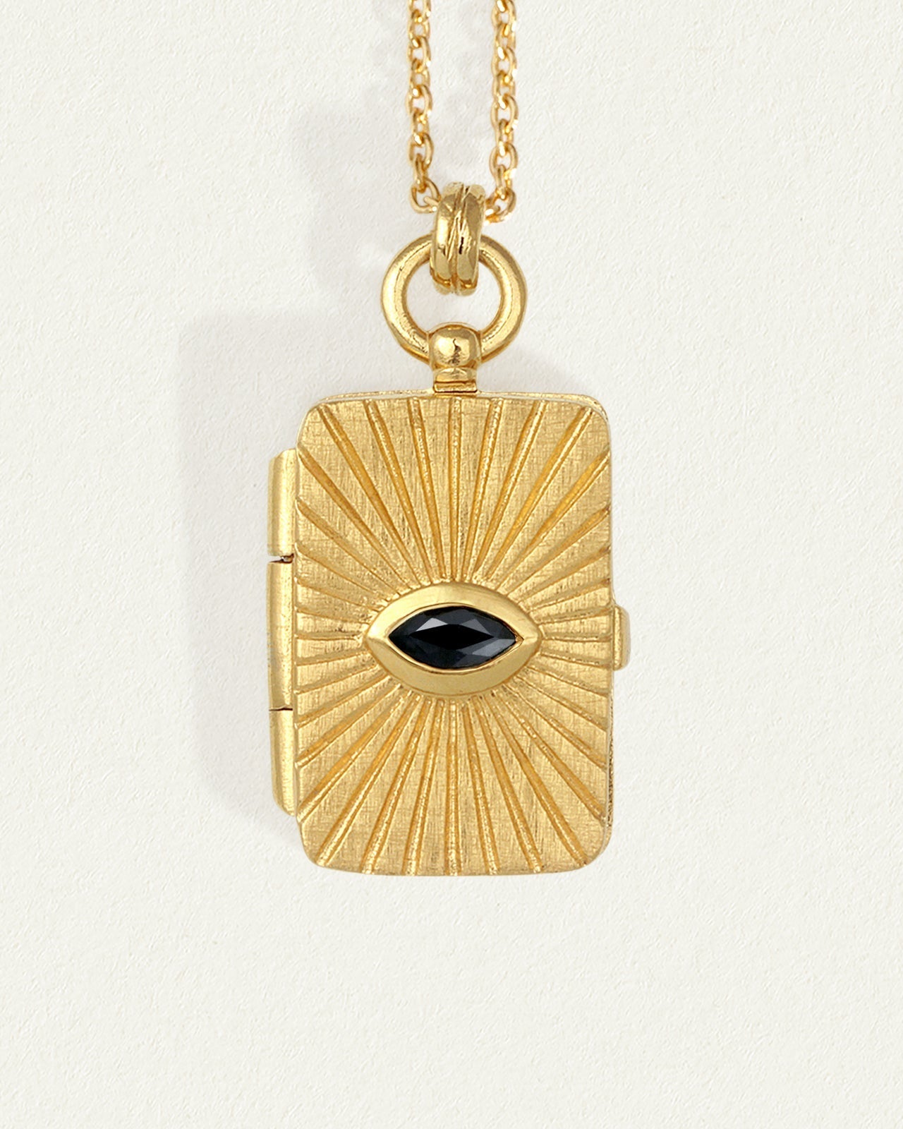 Meri Locket Necklace Gold Vermeil – Temple of the Sun Jewellery