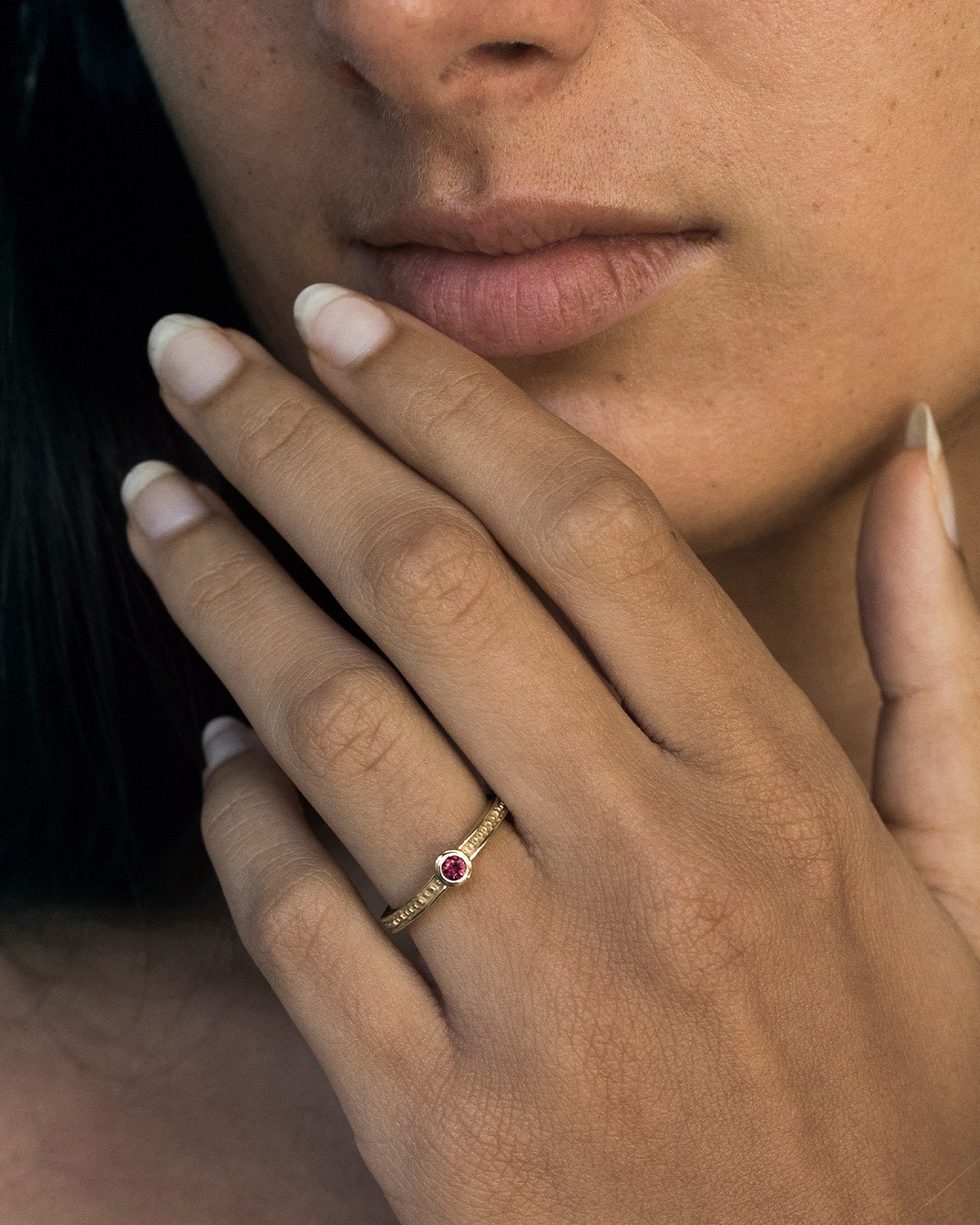 Temple of the Sun Mila Ring Ruby Solid Gold