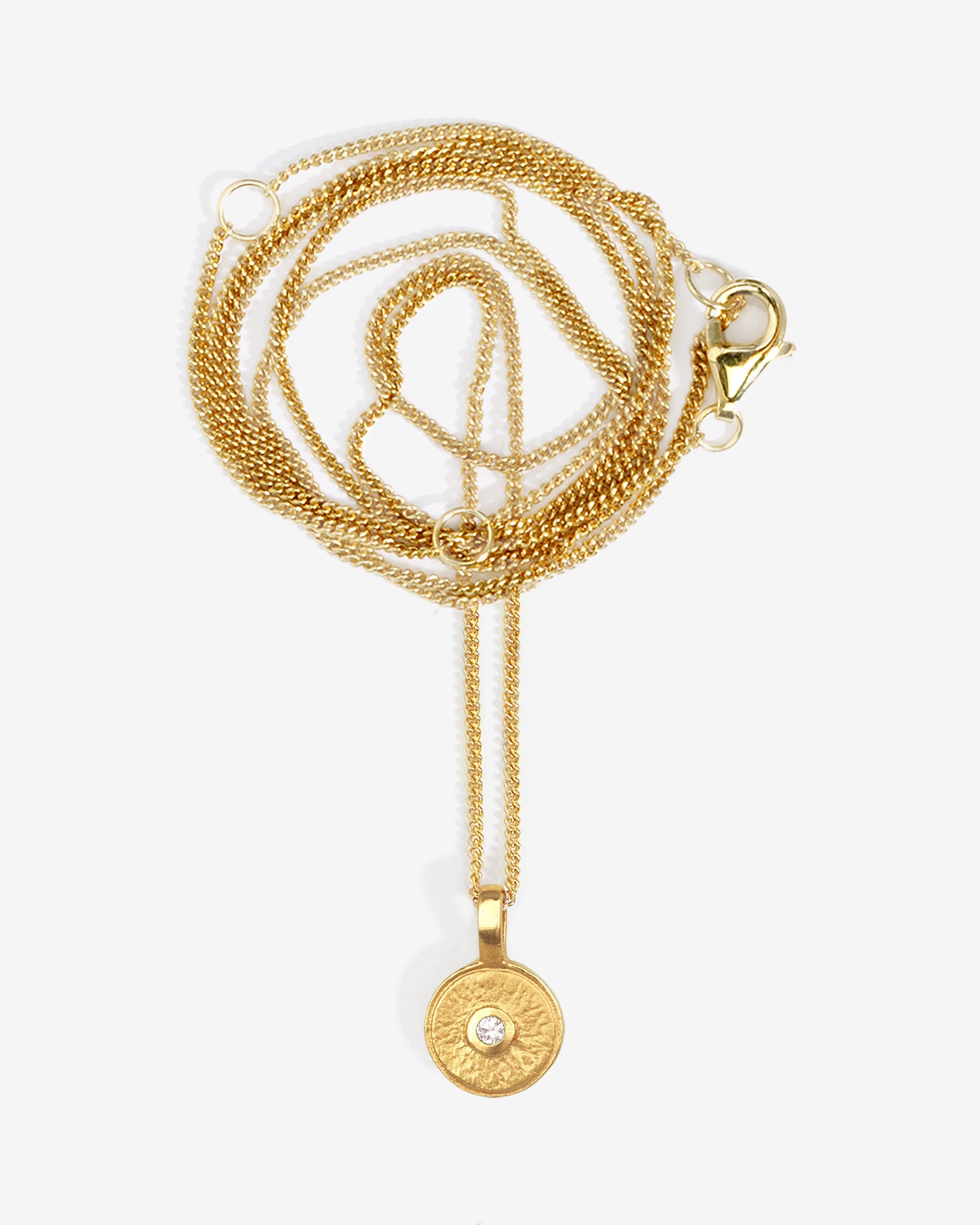 Temple of the Sun Mina Necklace Diamond Gold Vermeil