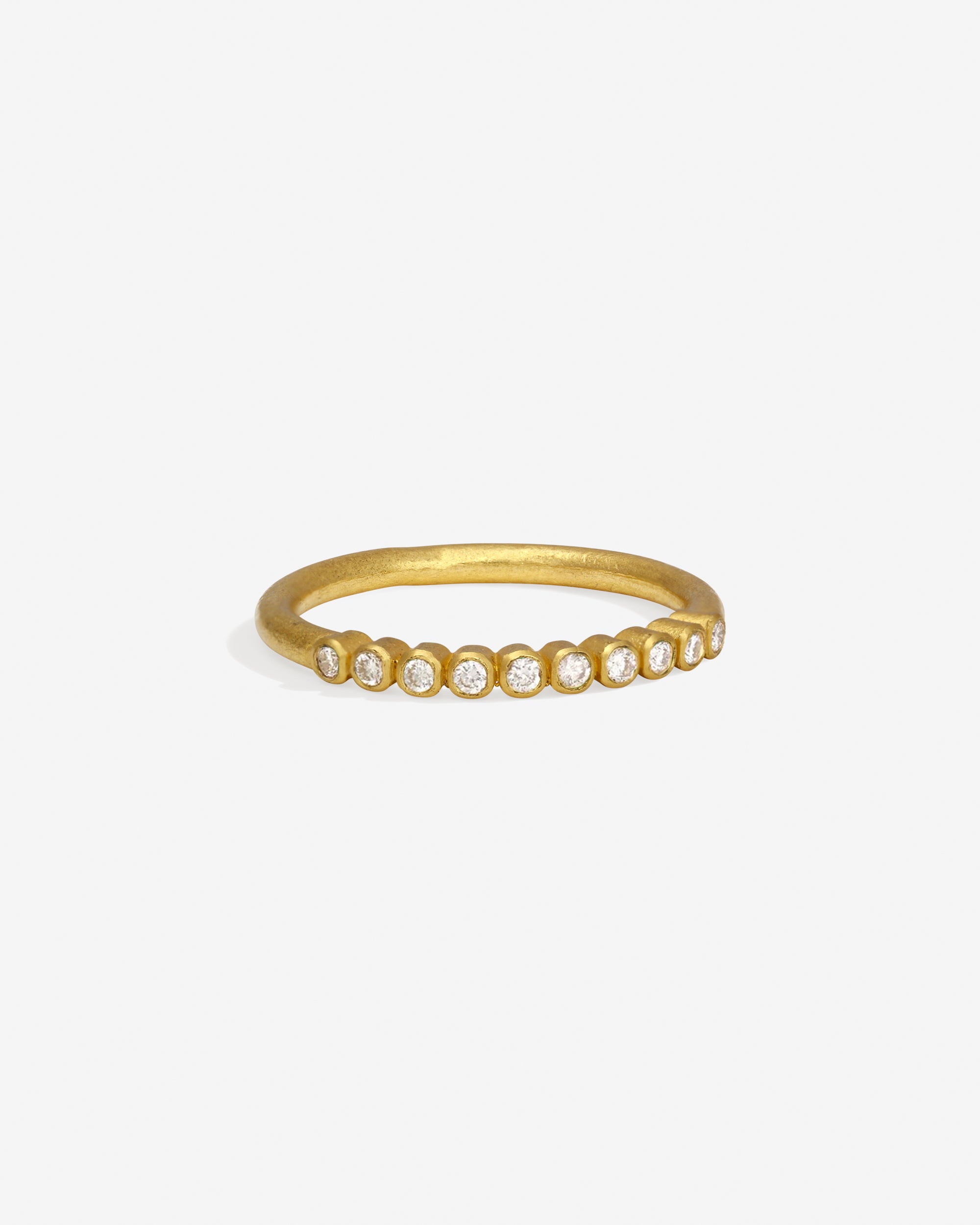 Temple of the Sun Miri Half Eternity Ring Diamond Solid Gold