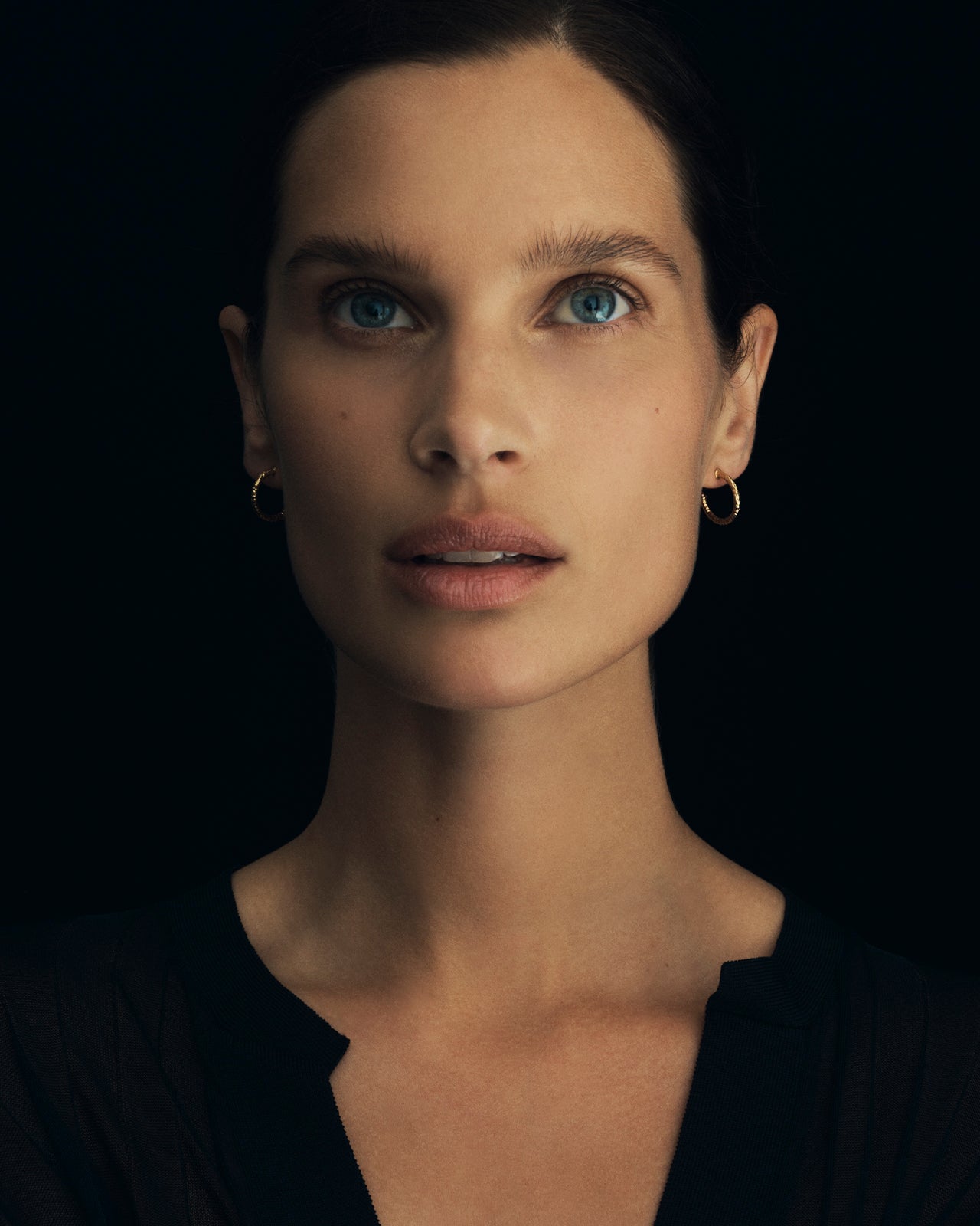 Temple of the Sun Molten Hoop Earrings Gold Vermeil