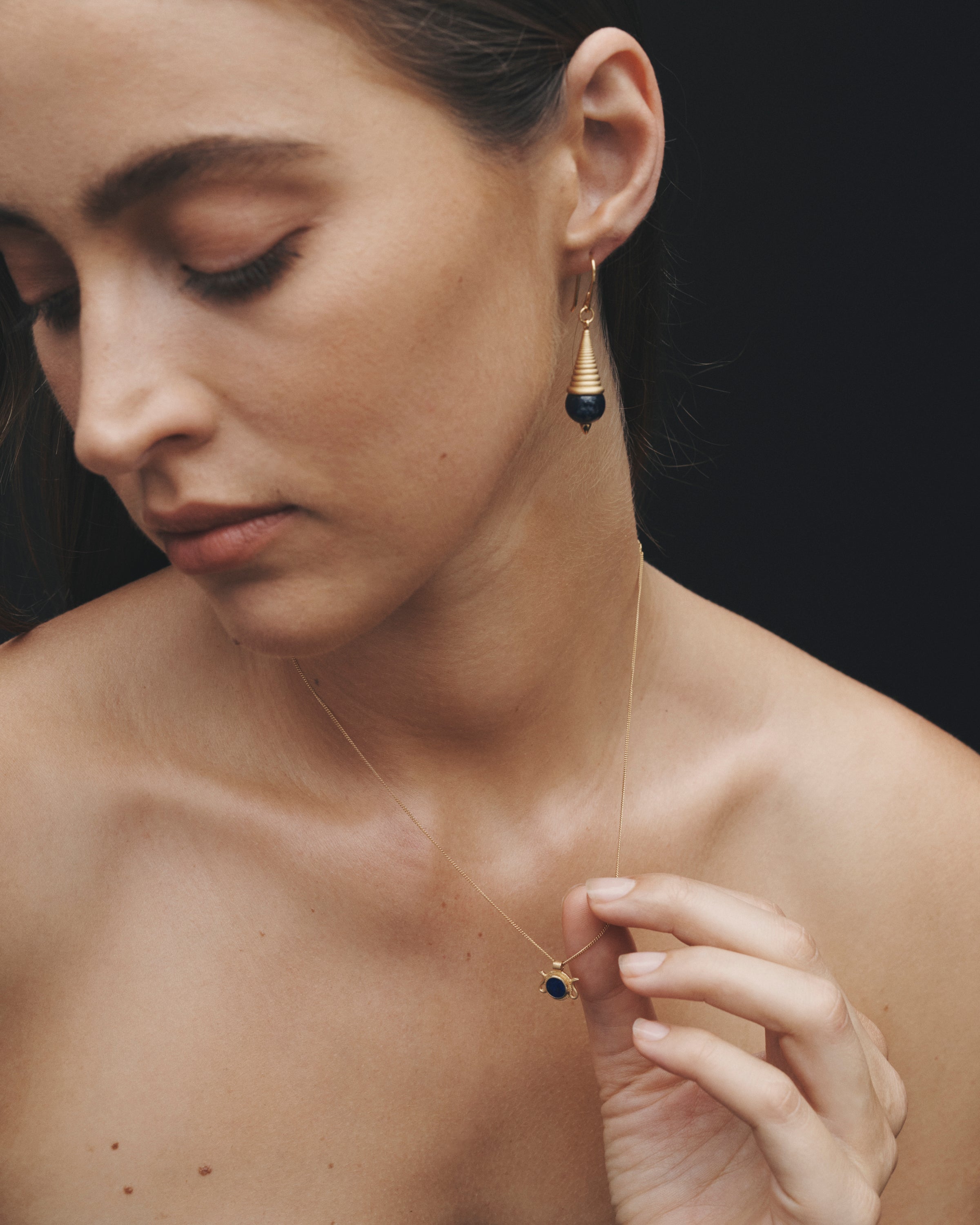 Temple of the Sun Naja Necklace Gold Vermeil