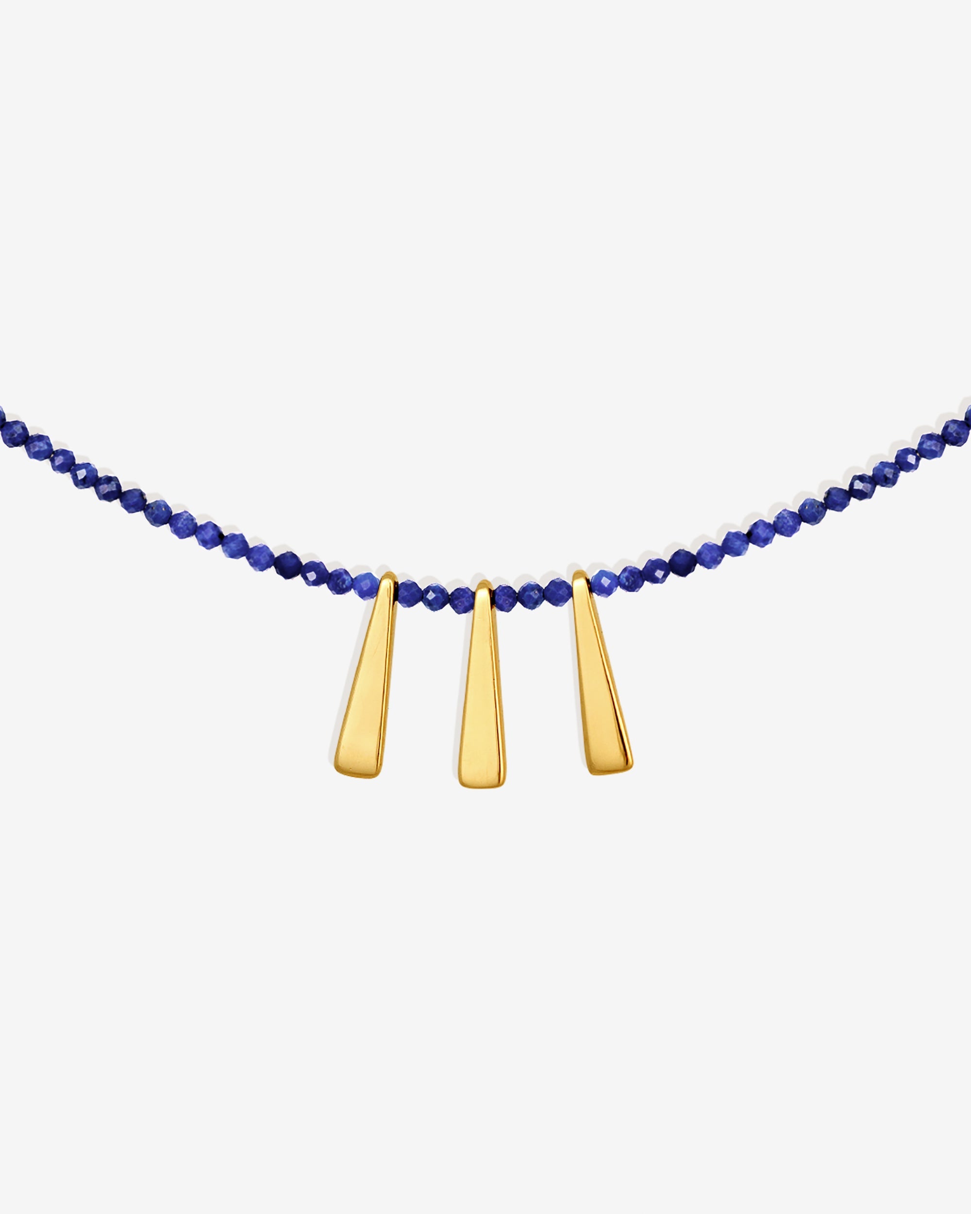 Temple of the Sun Naxos Necklace Lapis Gold