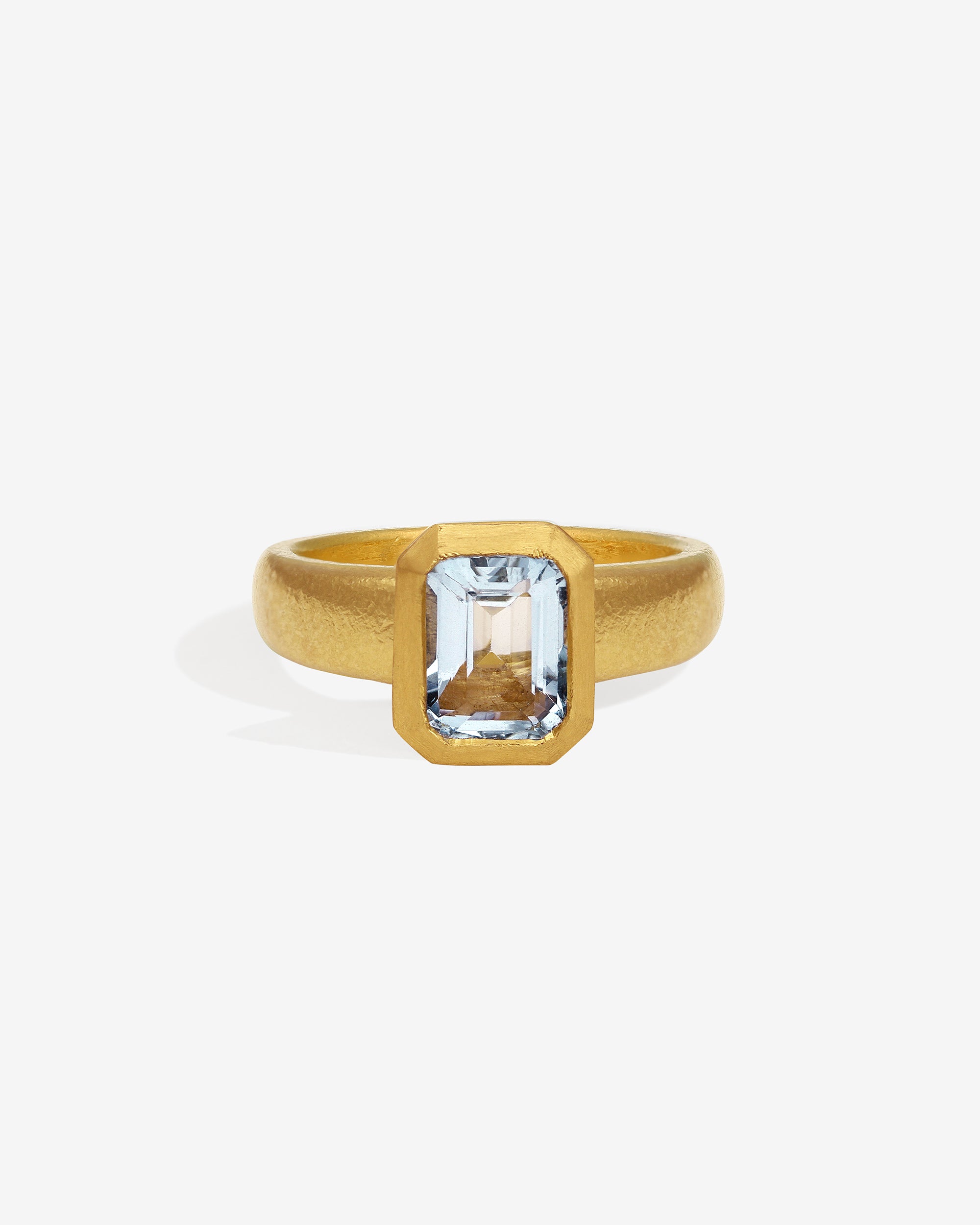 Temple of the Sun Neptune Ring Aquamarine Solid Gold