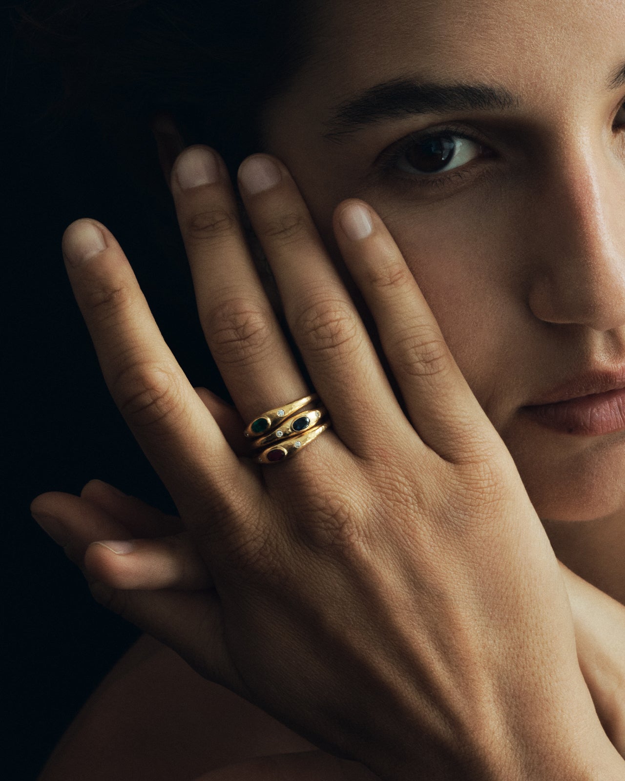 Temple of the Sun Nesa Ring Ruby Solid Gold