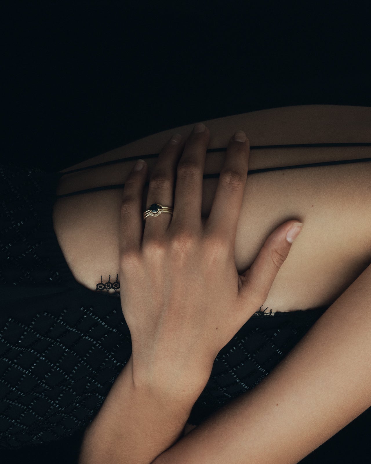 Temple of the Sun Nimbus Ring Brilliant Diamond Solid Gold