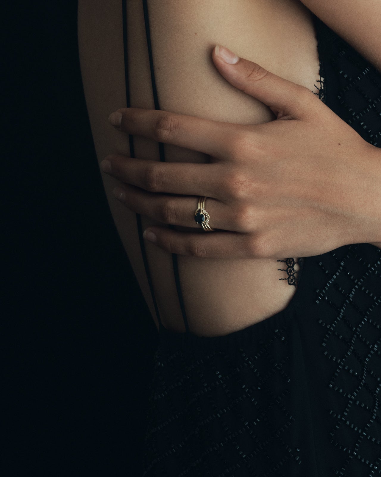 Temple of the Sun Nimbus Ring Brilliant Diamond Solid Gold