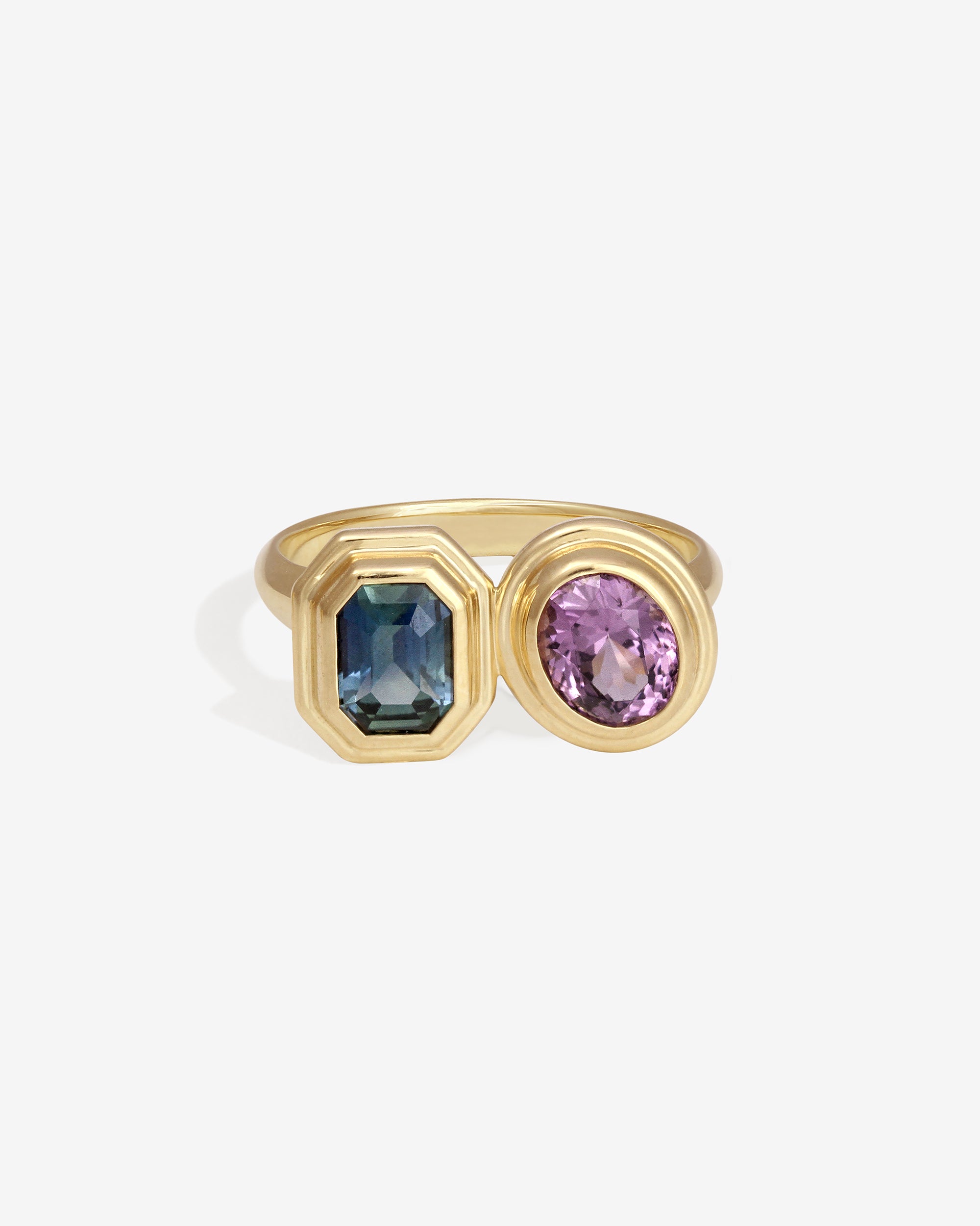 Temple of the Sun Nova Oval Ring Sapphire Spinel Solid Gold