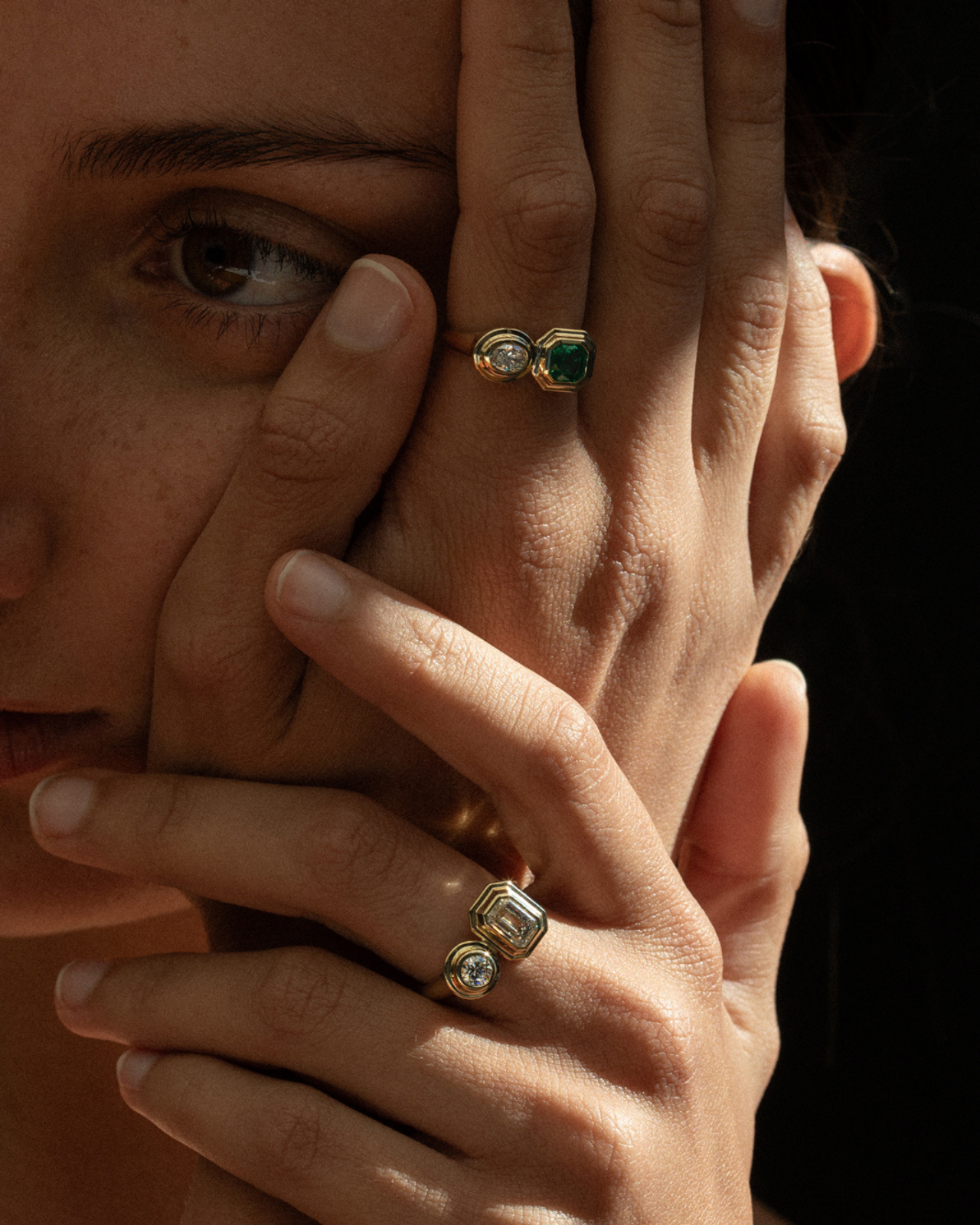 Temple of the Sun Nova Ring Diamond Solid Gold